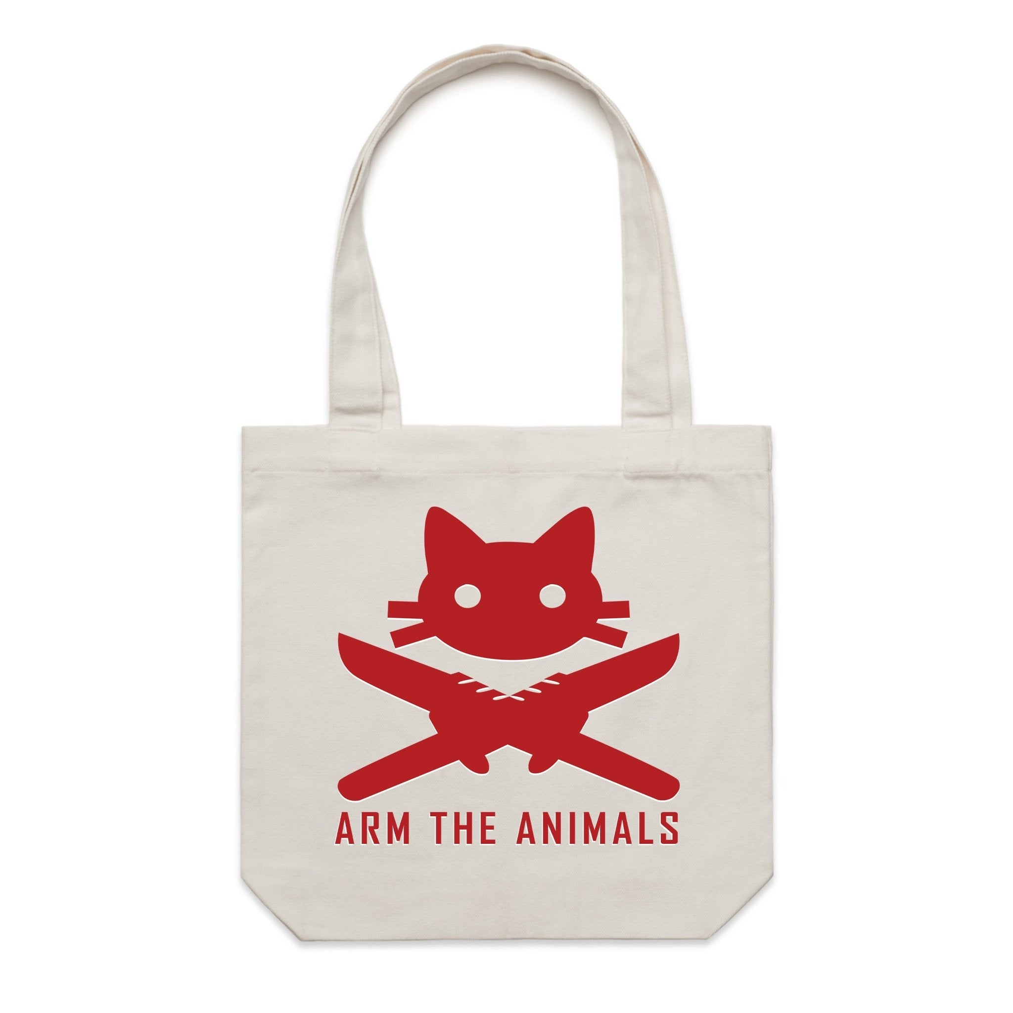 Accessory | 9 Lives 2 Lose | Canvas Tote - Arm The Animals Clothing LLC
