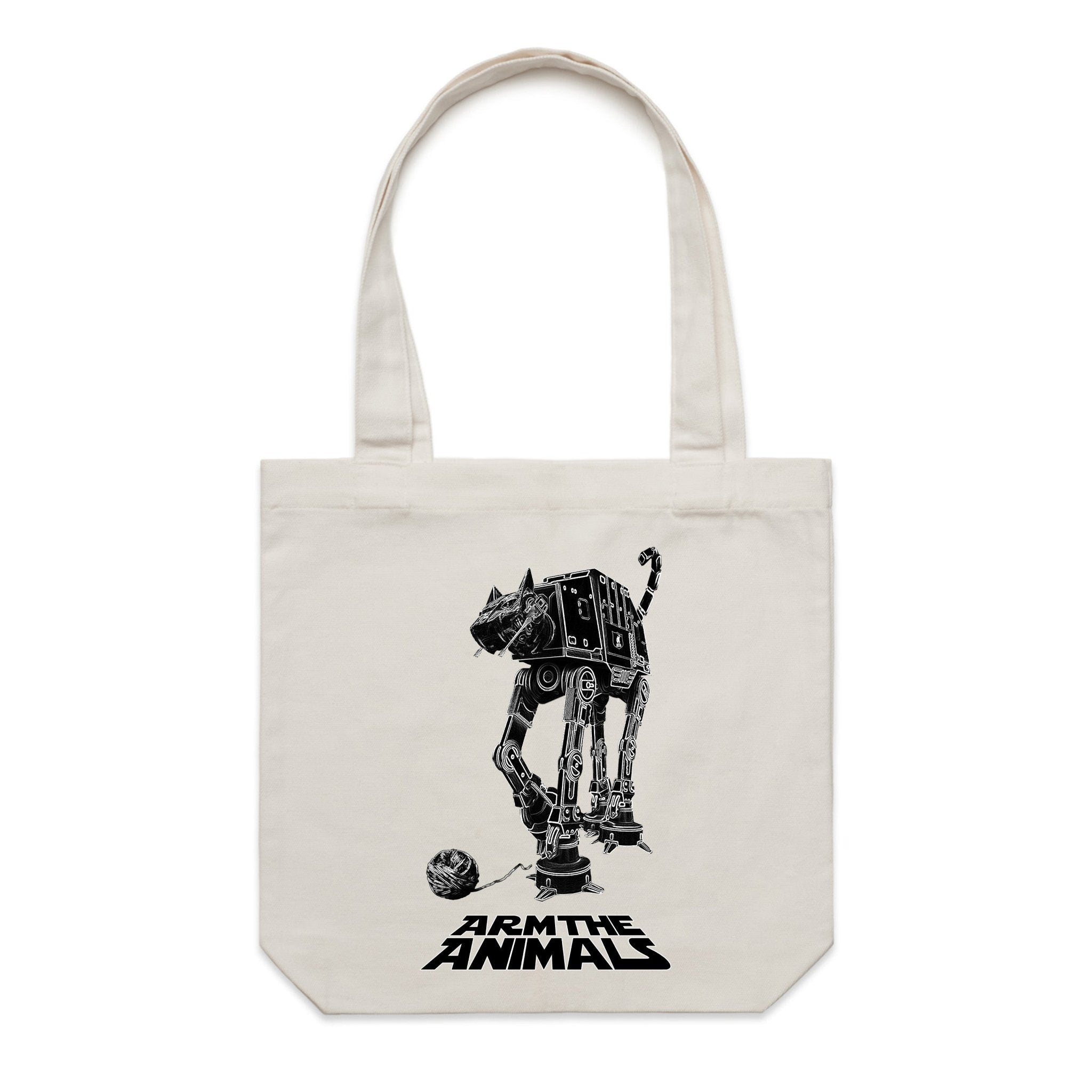 Accessory | Cat - At | Canvas Tote - Arm The Animals Clothing LLC