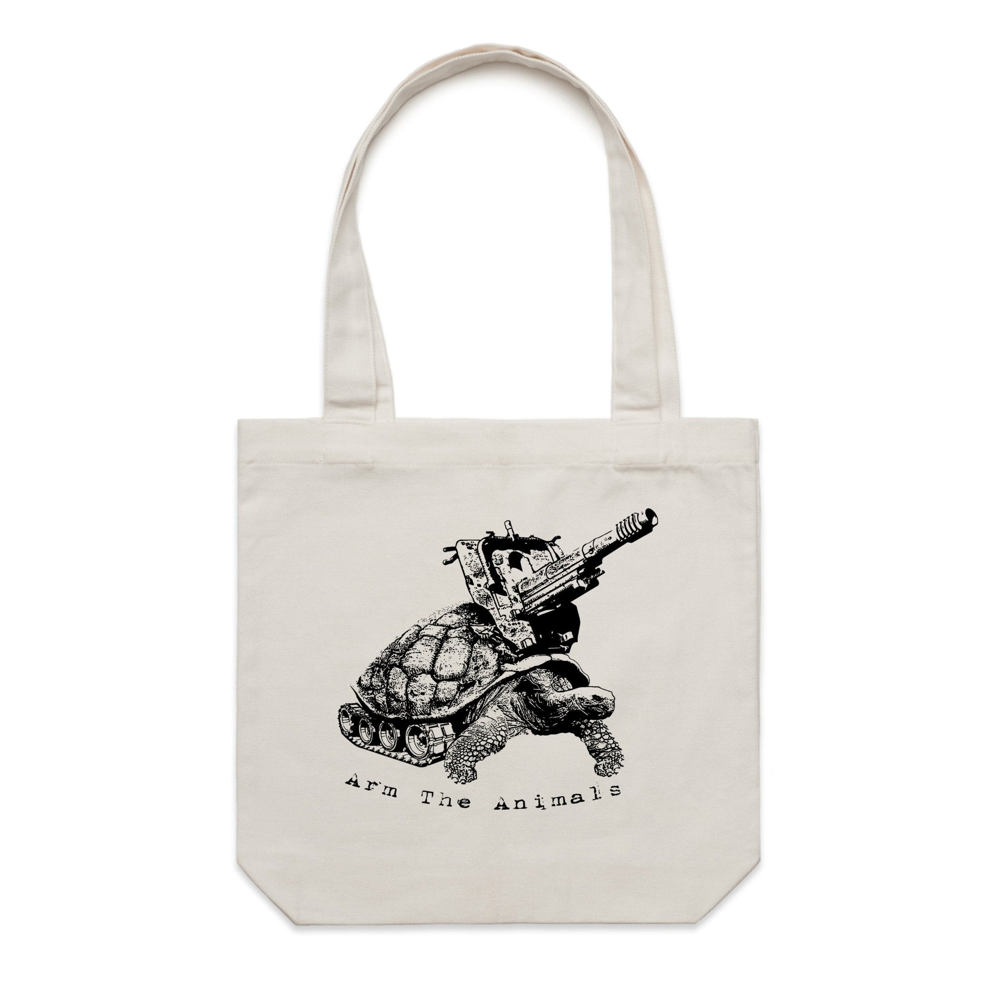 Accessory | Turtle Tank | Canvas Tote - Arm The Animals Clothing LLC