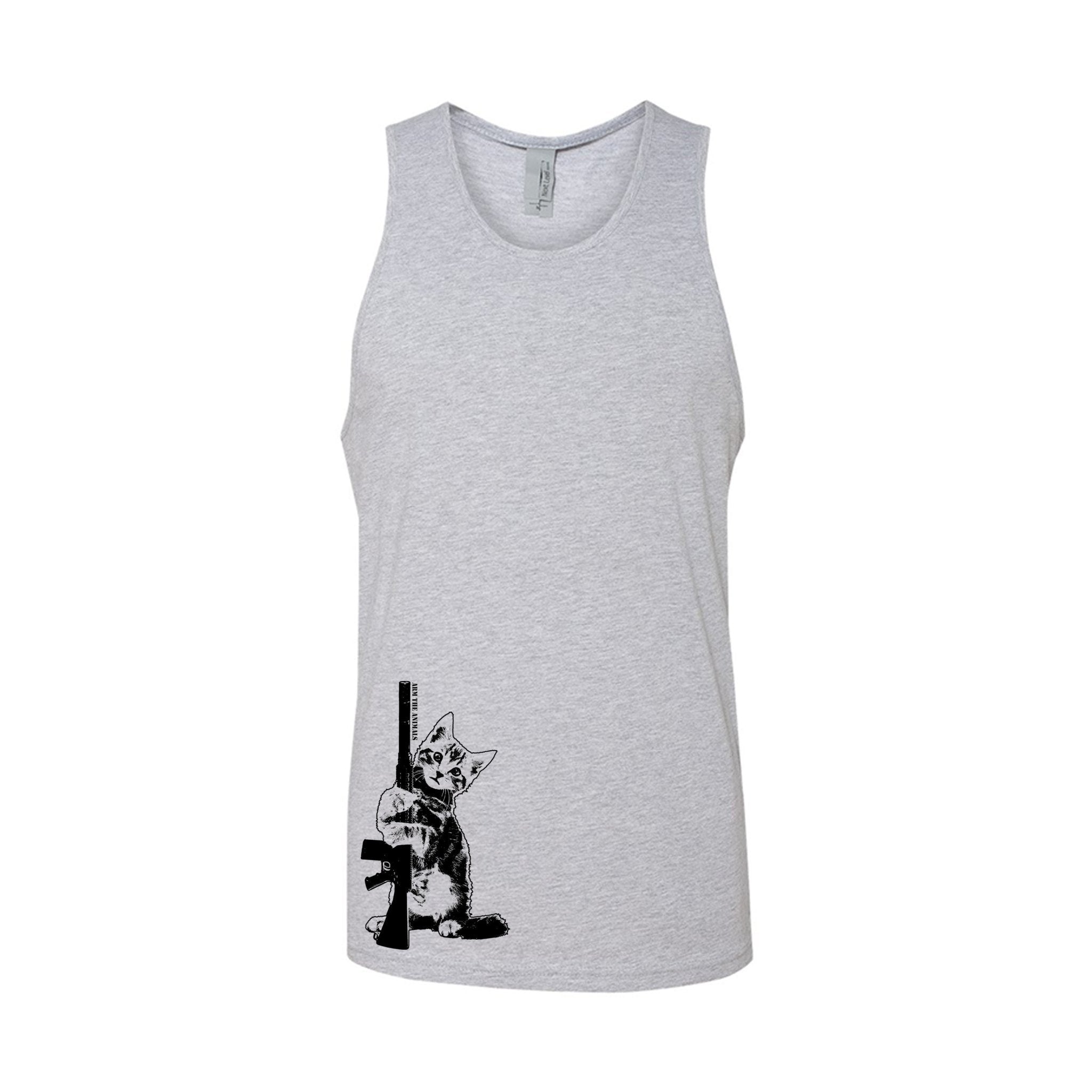 Men's | Ain't Kitten Around | Tank Top - Arm The Animals Clothing LLC