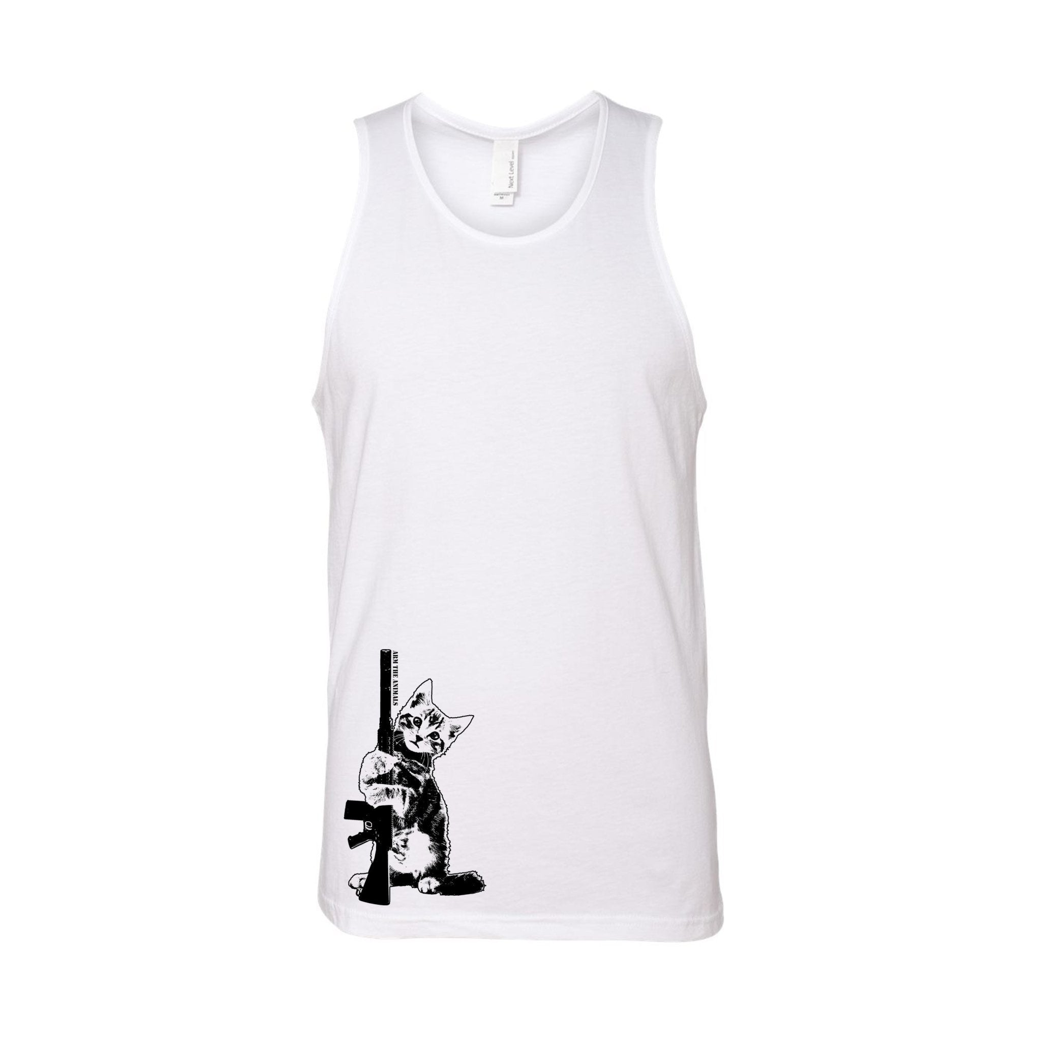 Men's | Ain't Kitten Around | Tank Top - Arm The Animals Clothing LLC
