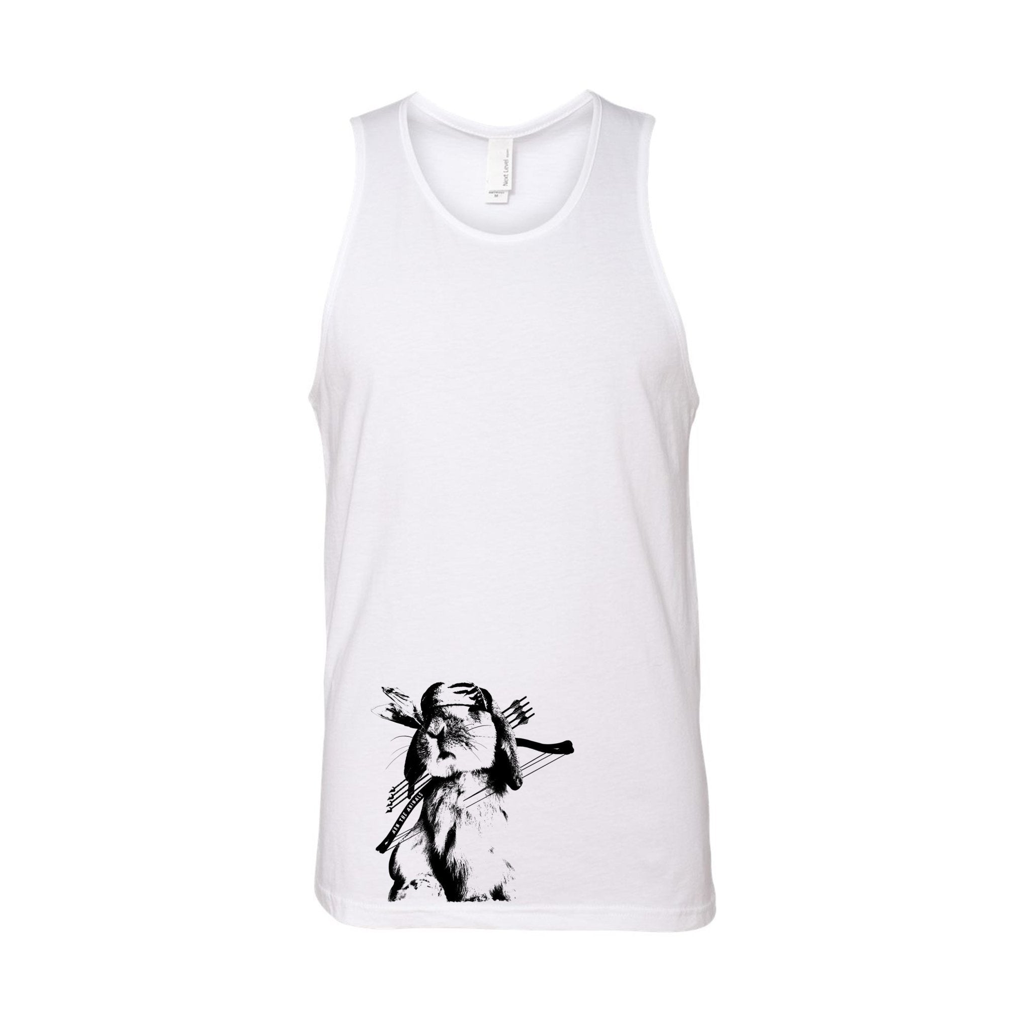 Men's | Rambo Bunny | Tank Top - Arm The Animals Clothing LLC