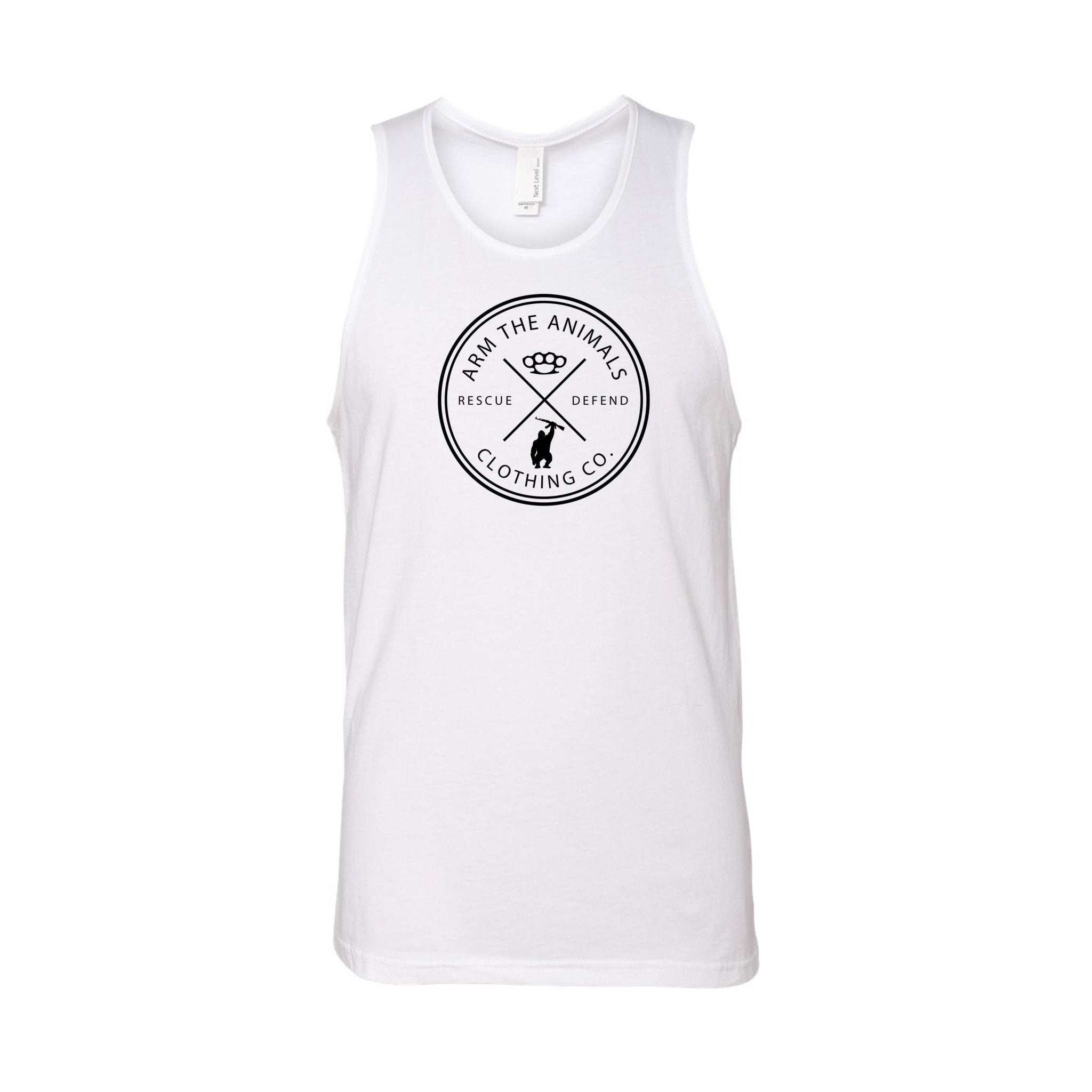 Men's | Rescue Knuckles Logo | Tank Top - Arm The Animals Clothing LLC