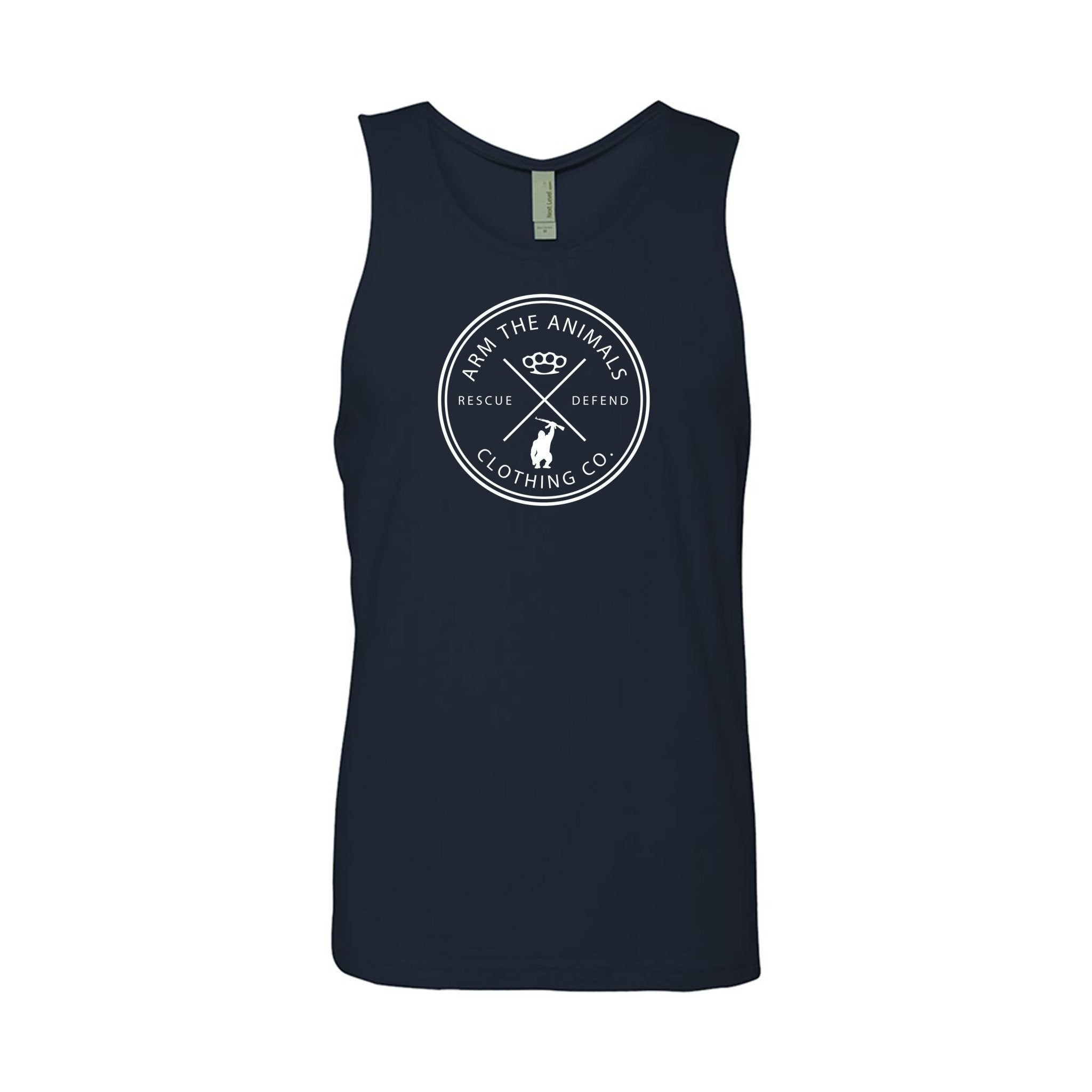 Men's | Rescue Knuckles Logo | Tank Top - Arm The Animals Clothing LLC
