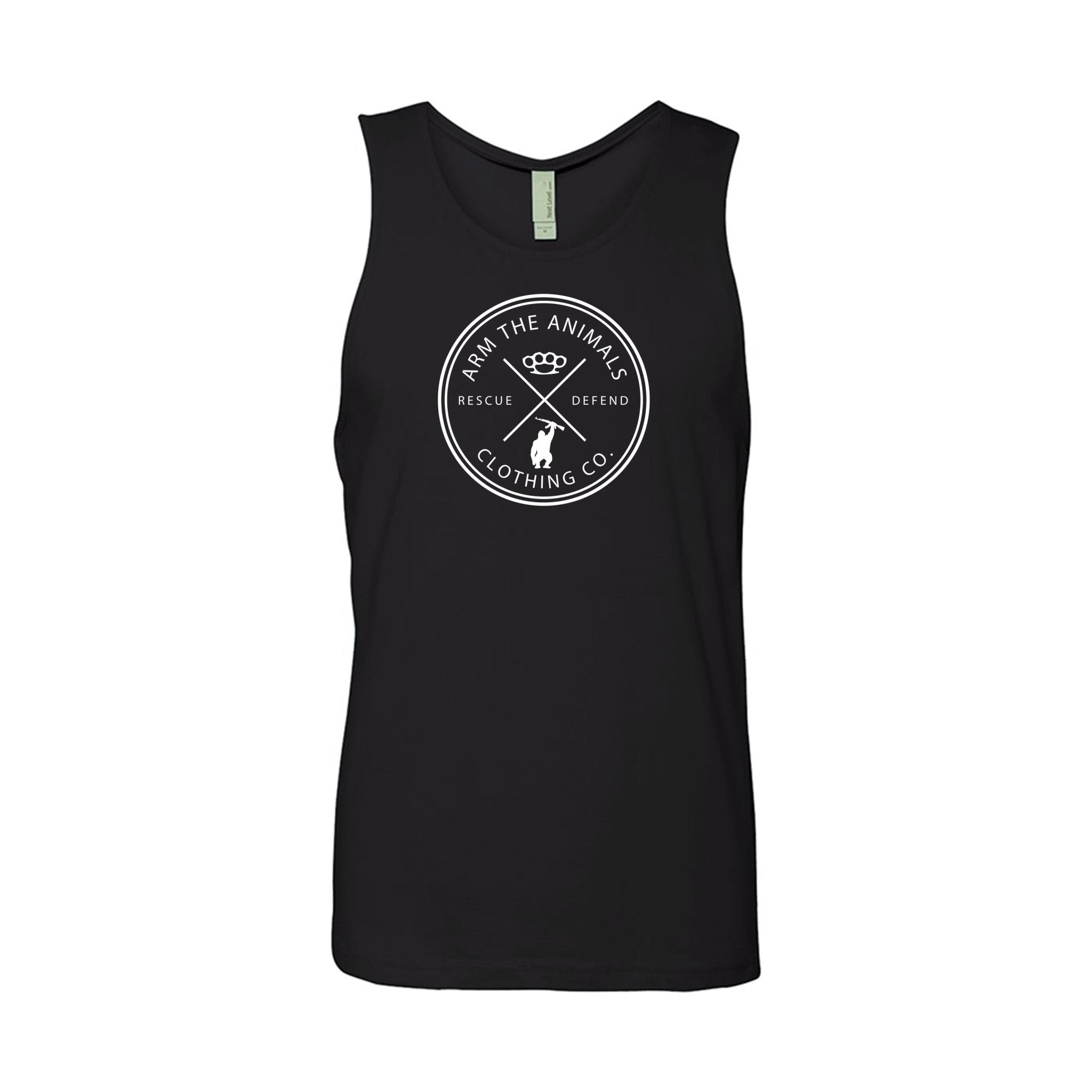 Men's | Rescue Knuckles Logo | Tank Top - Arm The Animals Clothing LLC