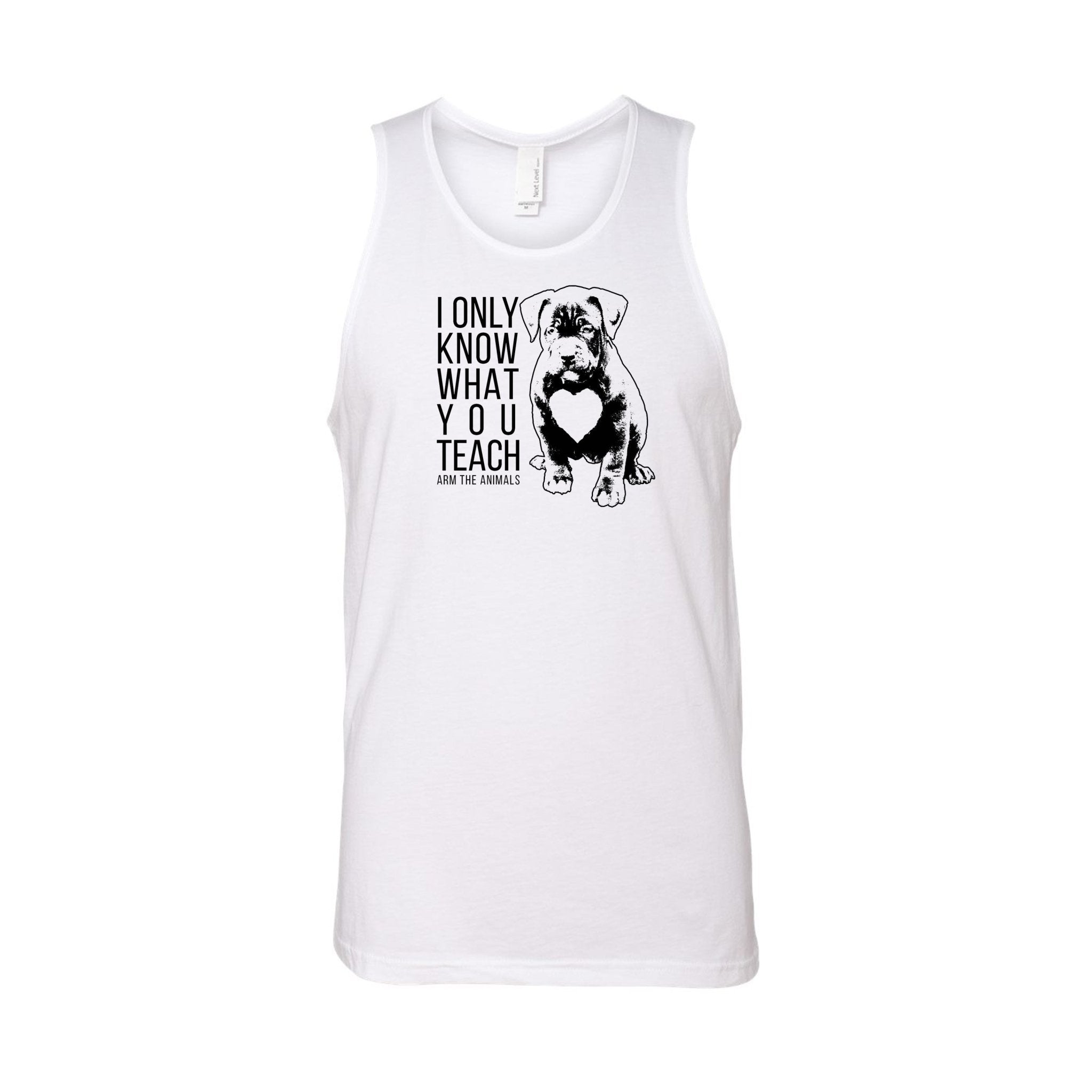 Men's | What You Teach | Tank Top - Arm The Animals Clothing LLC