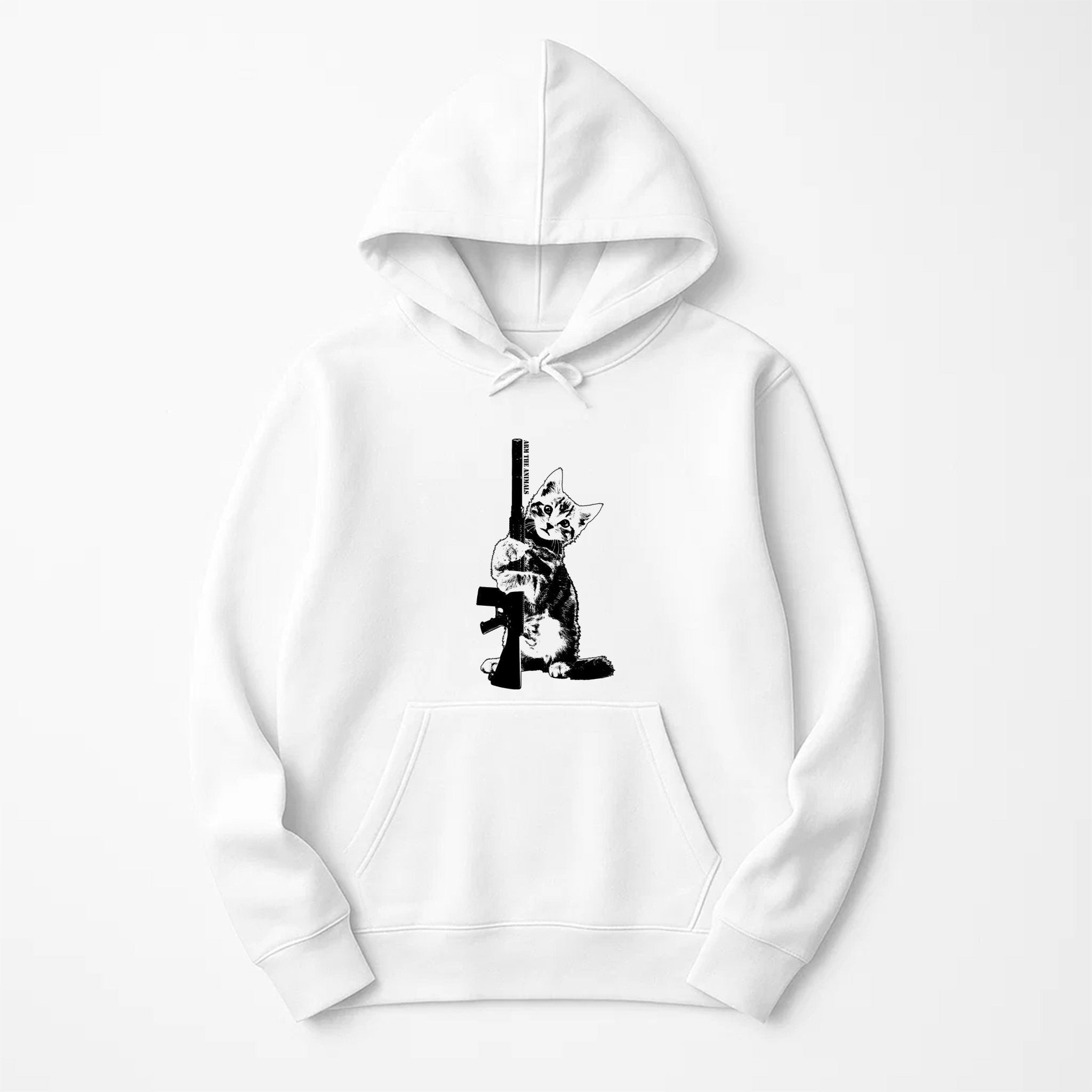 Unisex | Ain't Kitten Around | Hoodie - Arm The Animals Clothing LLC