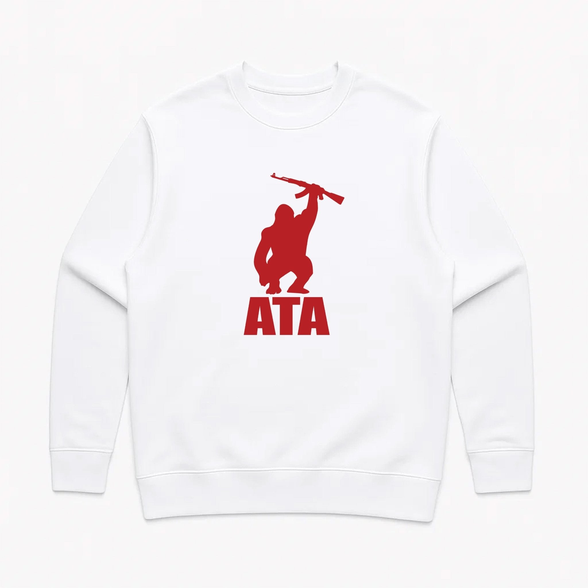 Unisex | ATA Gorilla Warfare | Crewneck Sweatshirt - Arm The Animals Clothing LLC