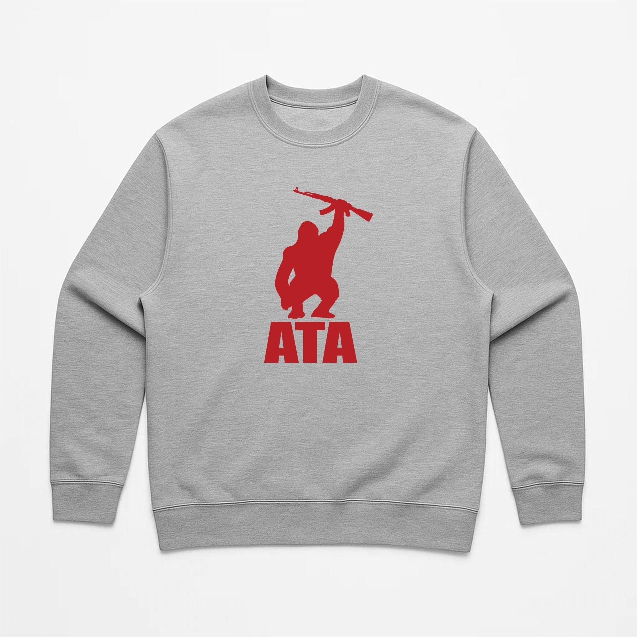 Unisex | ATA Gorilla Warfare | Crewneck Sweatshirt - Arm The Animals Clothing LLC