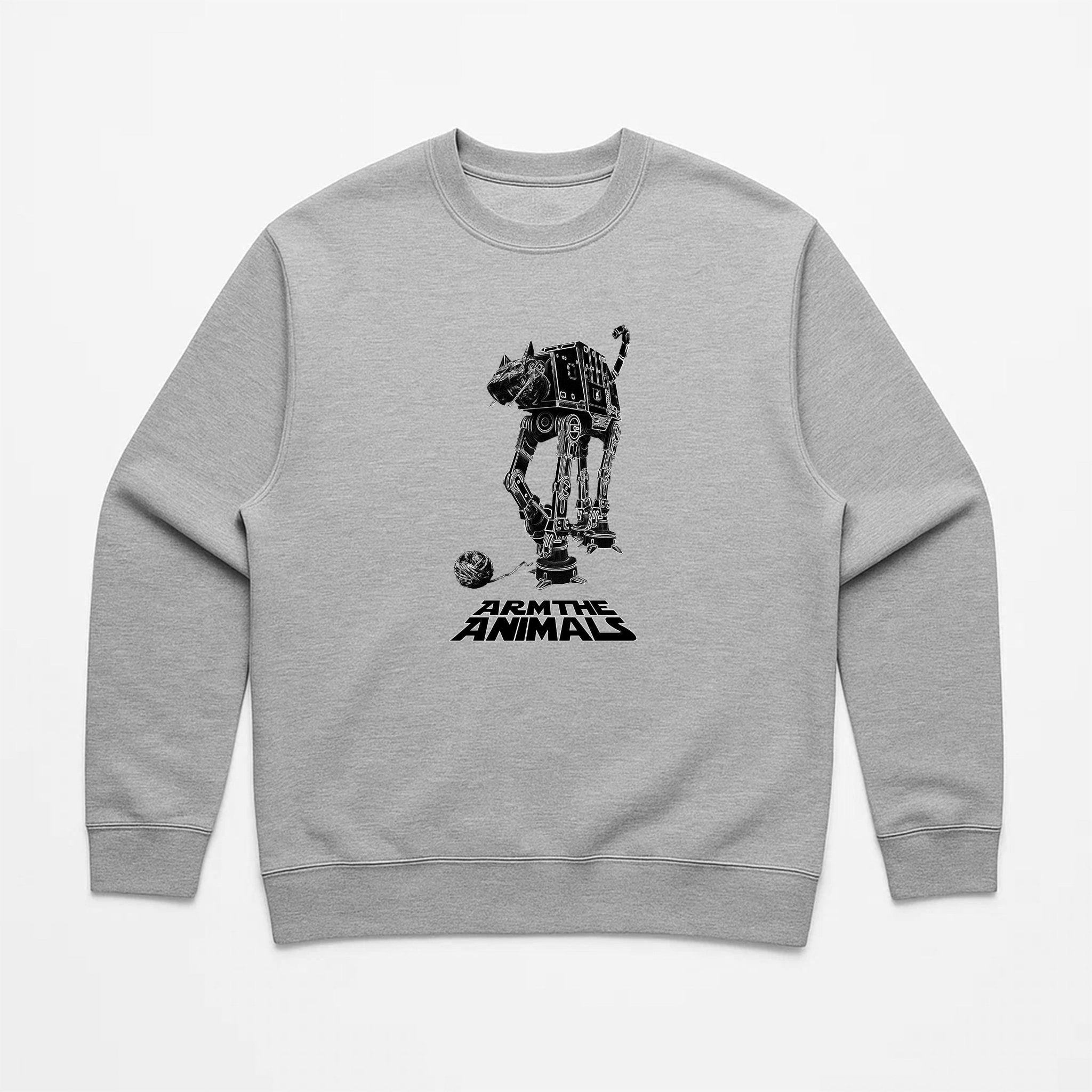 Unisex | Cat - At | Crewneck Sweatshirt - Arm The Animals Clothing LLC