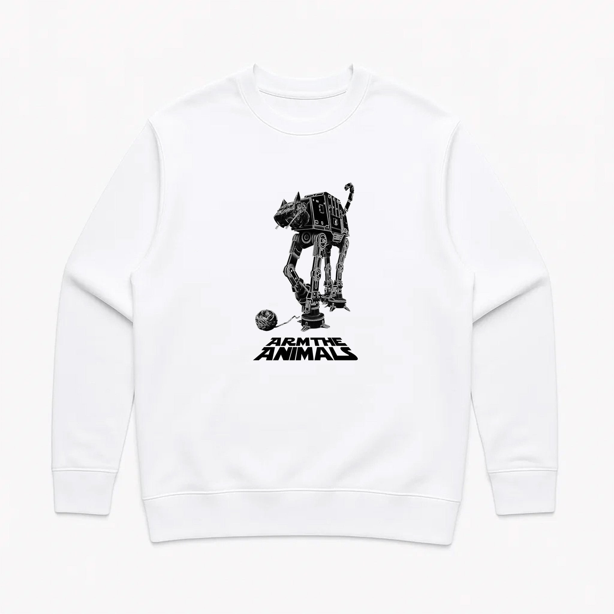Unisex | Cat - At | Crewneck Sweatshirt - Arm The Animals Clothing LLC