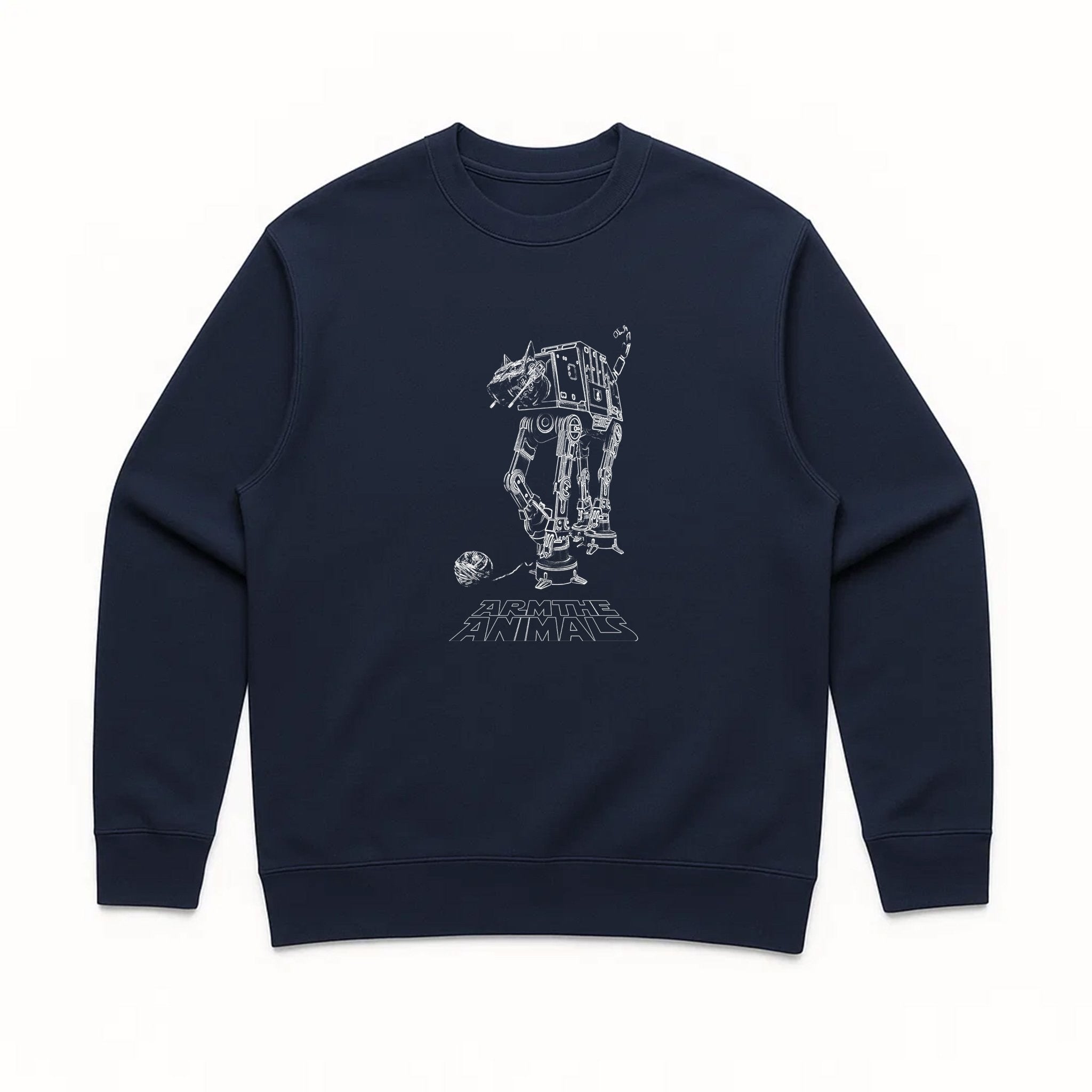 Unisex | Cat - At | Crewneck Sweatshirt - Arm The Animals Clothing LLC