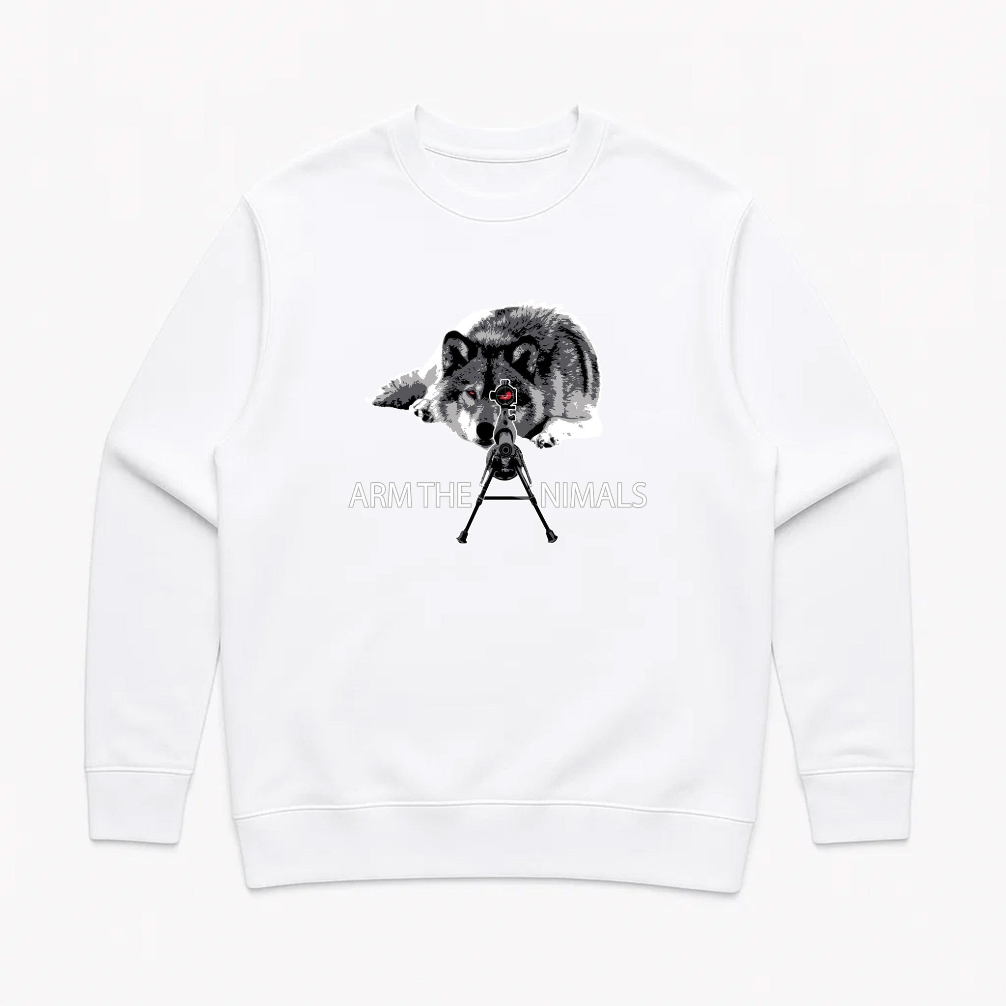 Unisex | M - 16 Wolf | Crewneck Sweatshirt - Arm The Animals Clothing LLC