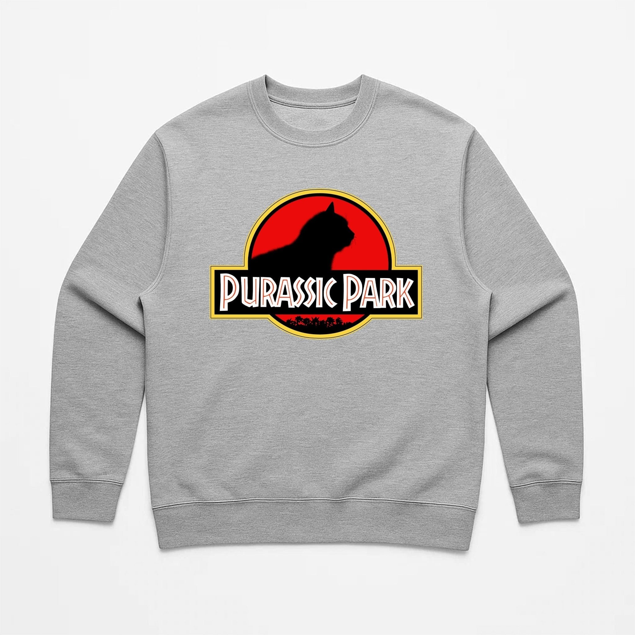 Unisex | Purrassic Park | Crewneck Sweatshirt - Arm The Animals Clothing LLC