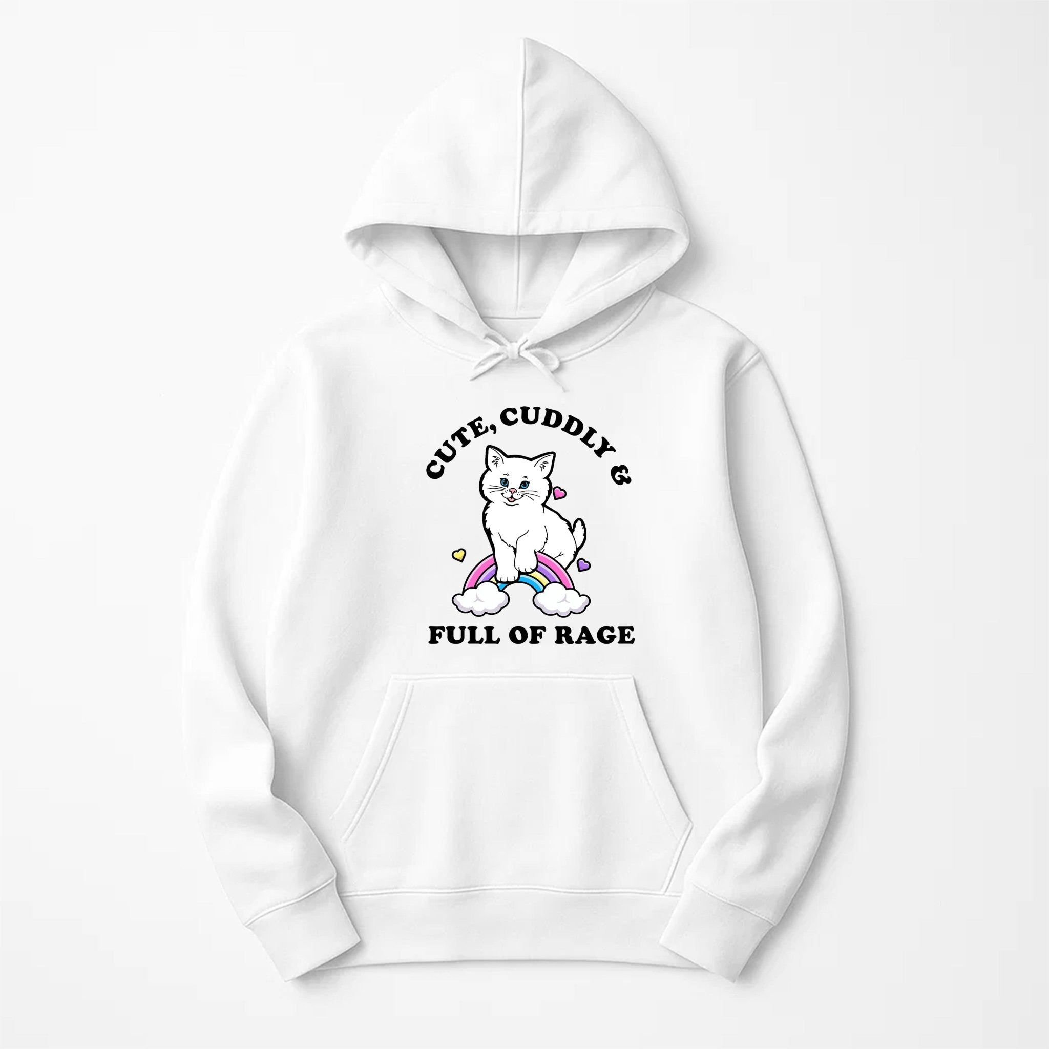 Unisex | Rage Kitty | Hoodie - Arm The Animals Clothing LLC