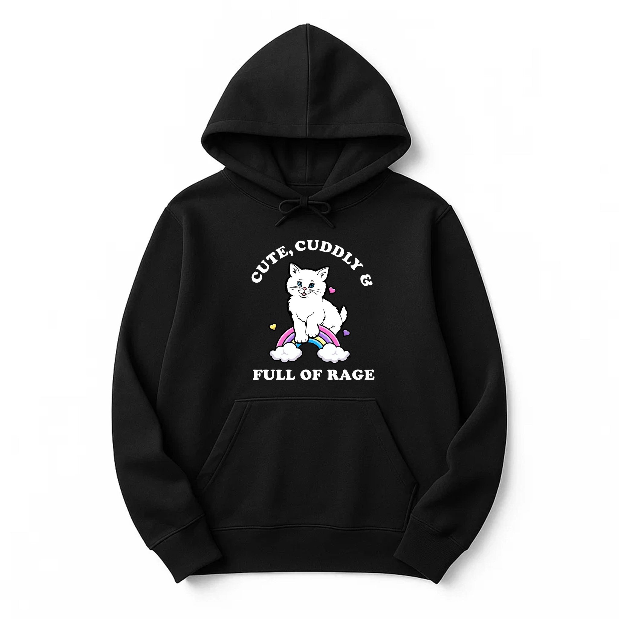 Unisex | Rage Kitty | Hoodie - Arm The Animals Clothing LLC