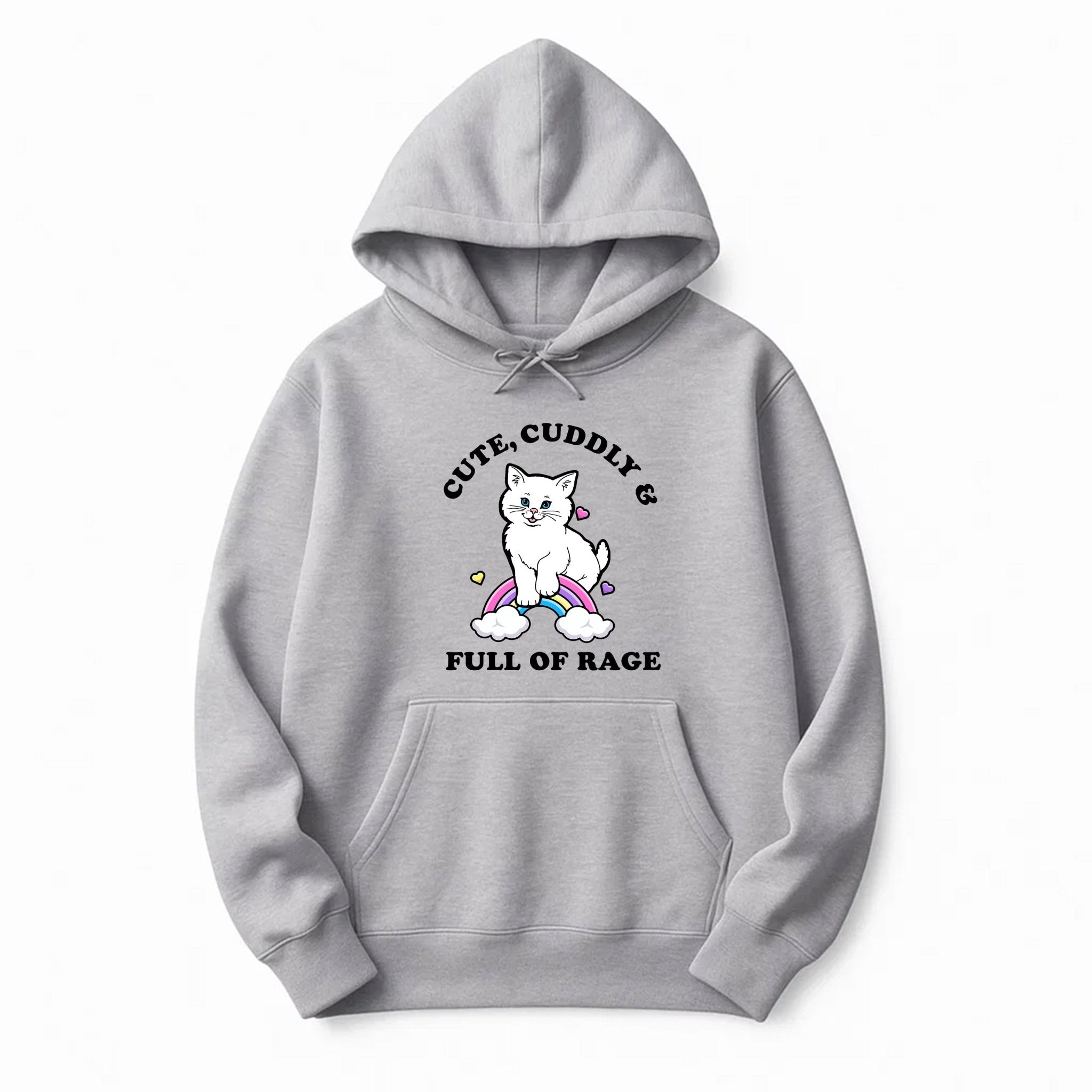 Unisex | Rage Kitty | Hoodie - Arm The Animals Clothing LLC