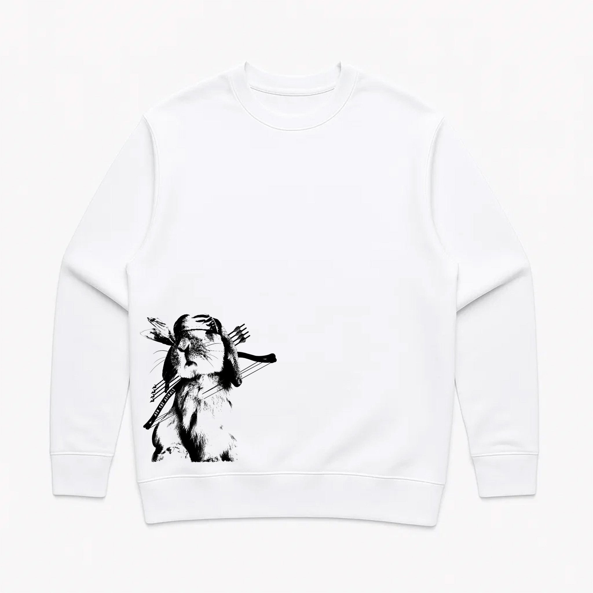 Unisex | Rambo Bunny | Crewneck Sweatshirt - Arm The Animals Clothing LLC