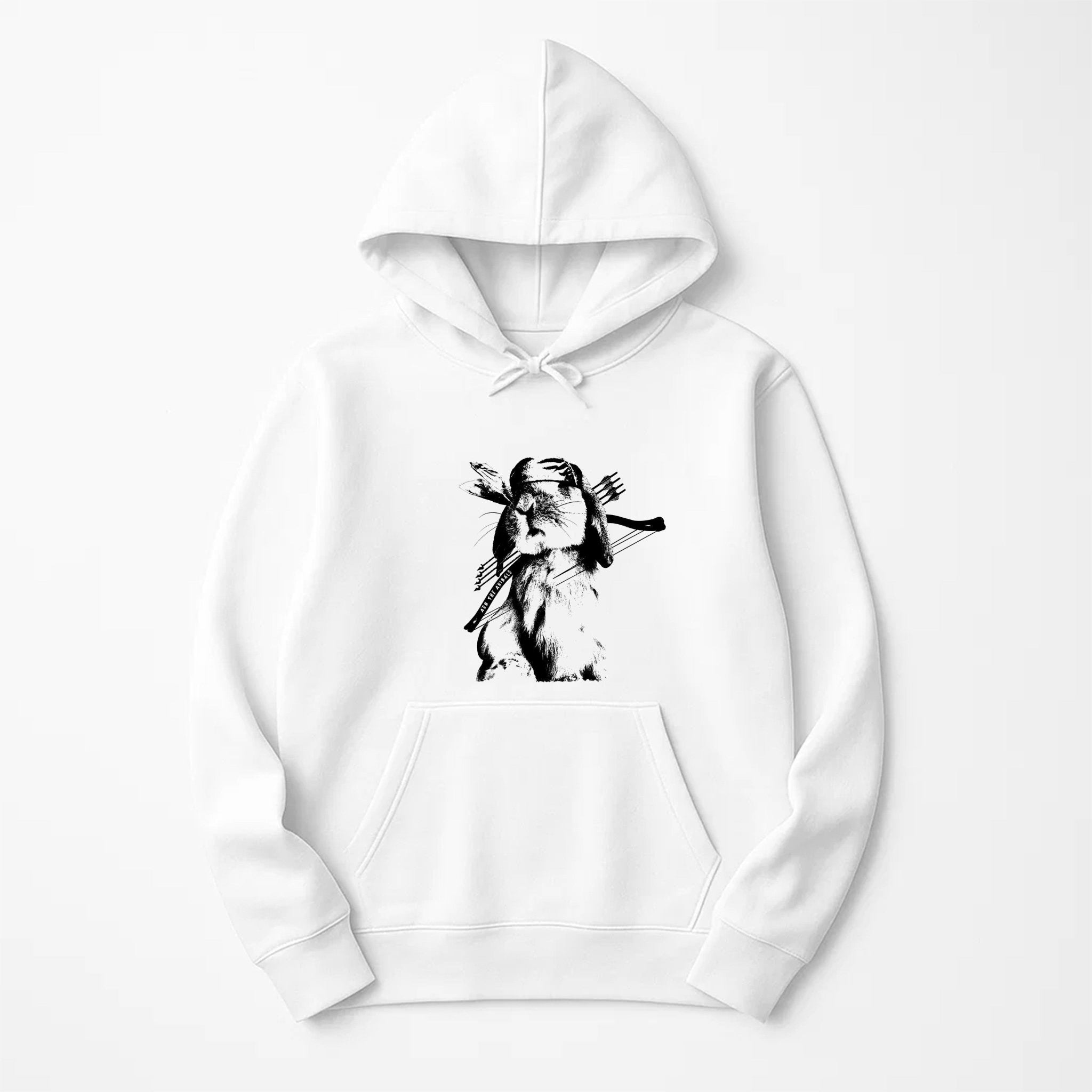 Unisex | Rambo Bunny | Hoodie - Arm The Animals Clothing LLC