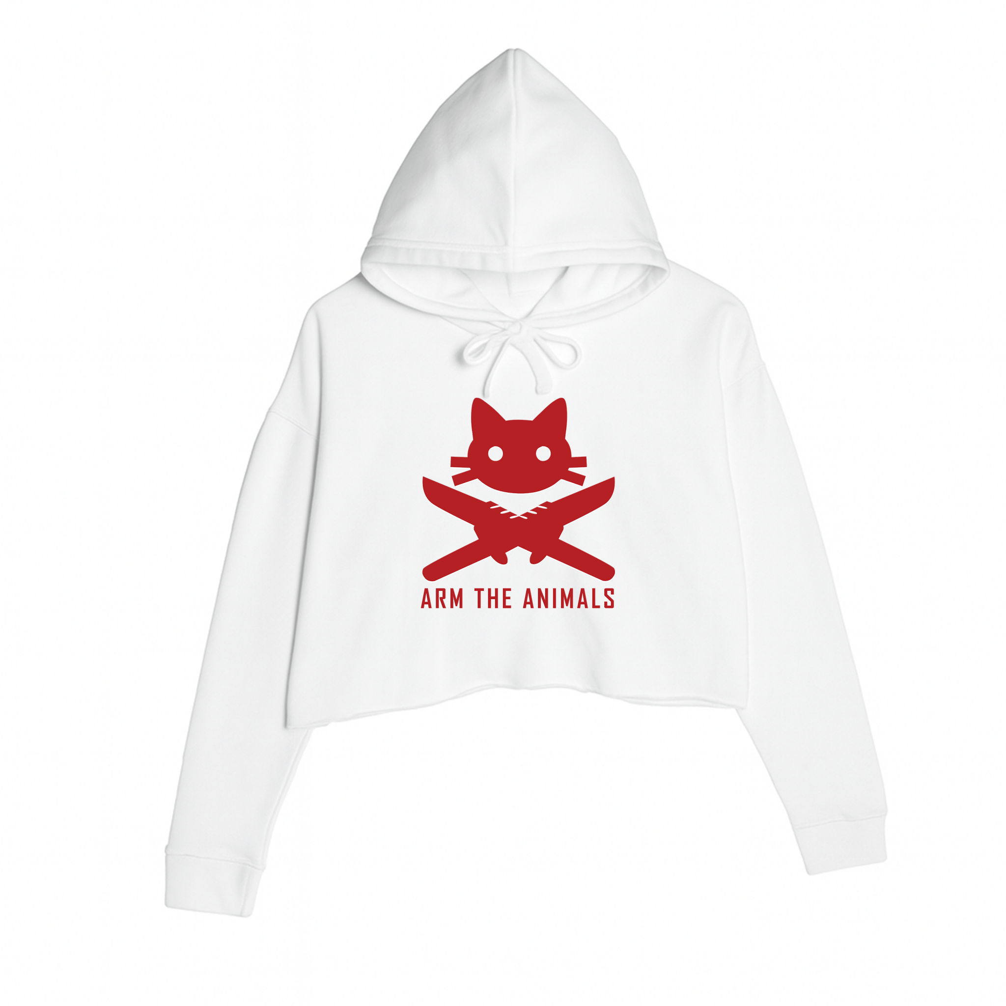 Women's | 9 Lives 2 Lose | Crop Hoodie - Arm The Animals Clothing LLC