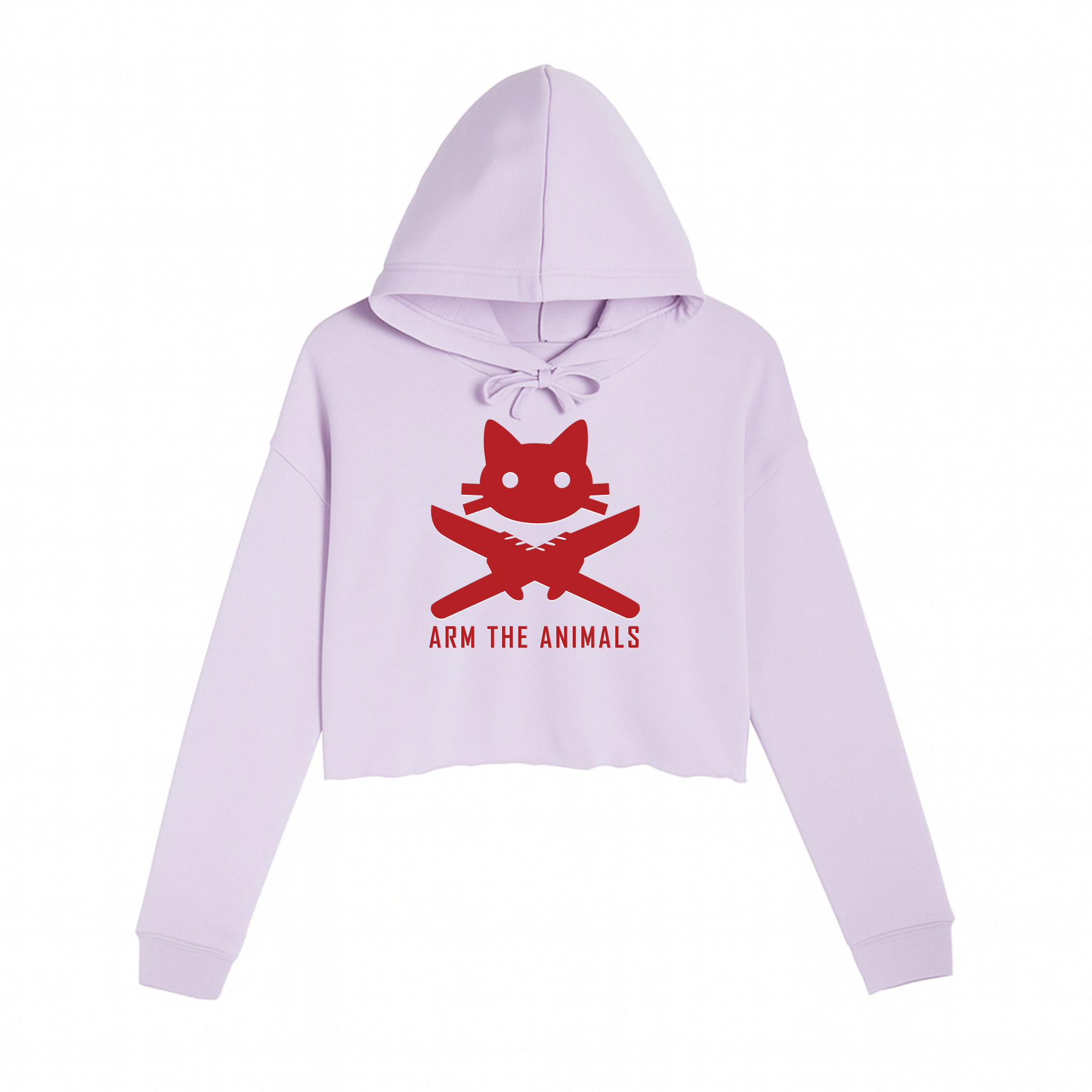 Women's | 9 Lives 2 Lose | Crop Hoodie - Arm The Animals Clothing LLC
