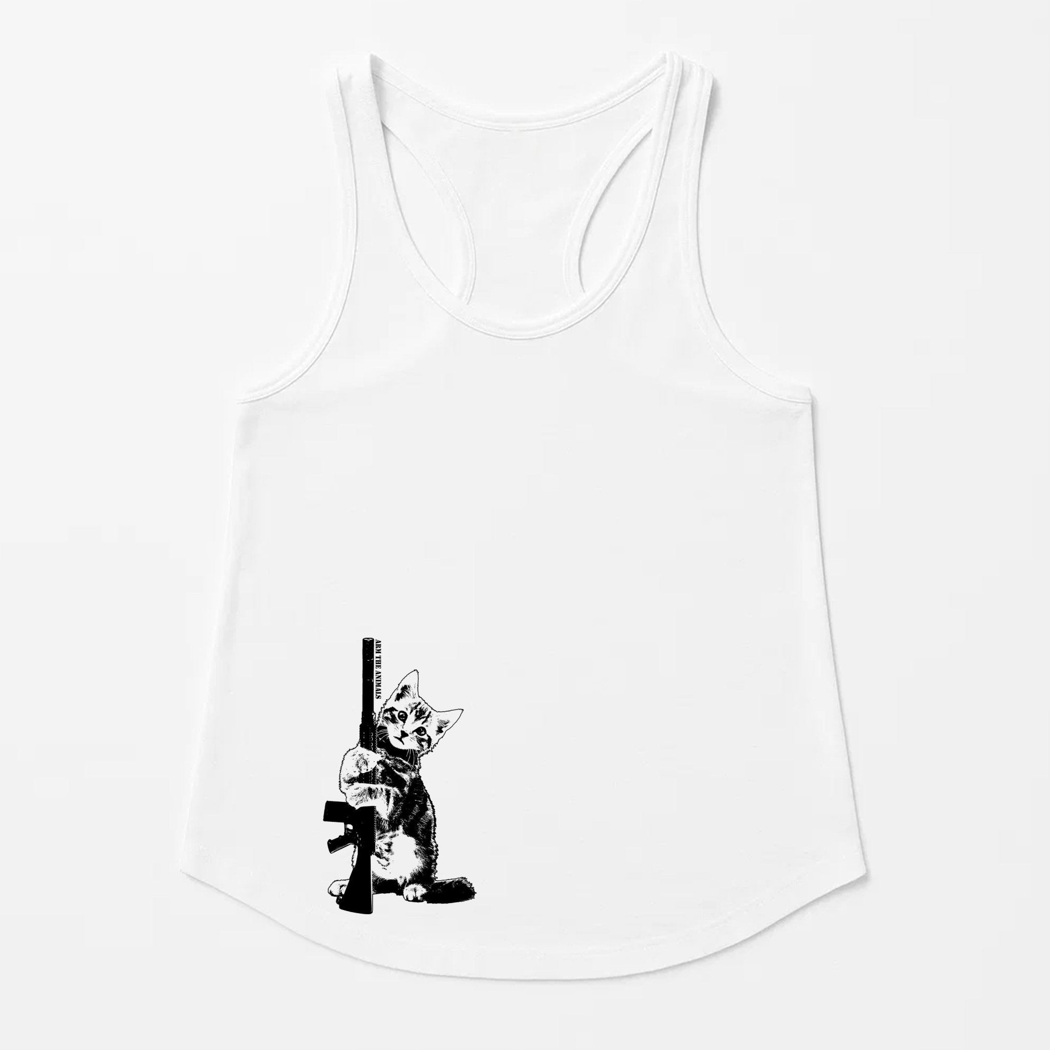 Women's | Ain't Kitten Around | Tank Top - Arm The Animals Clothing LLC