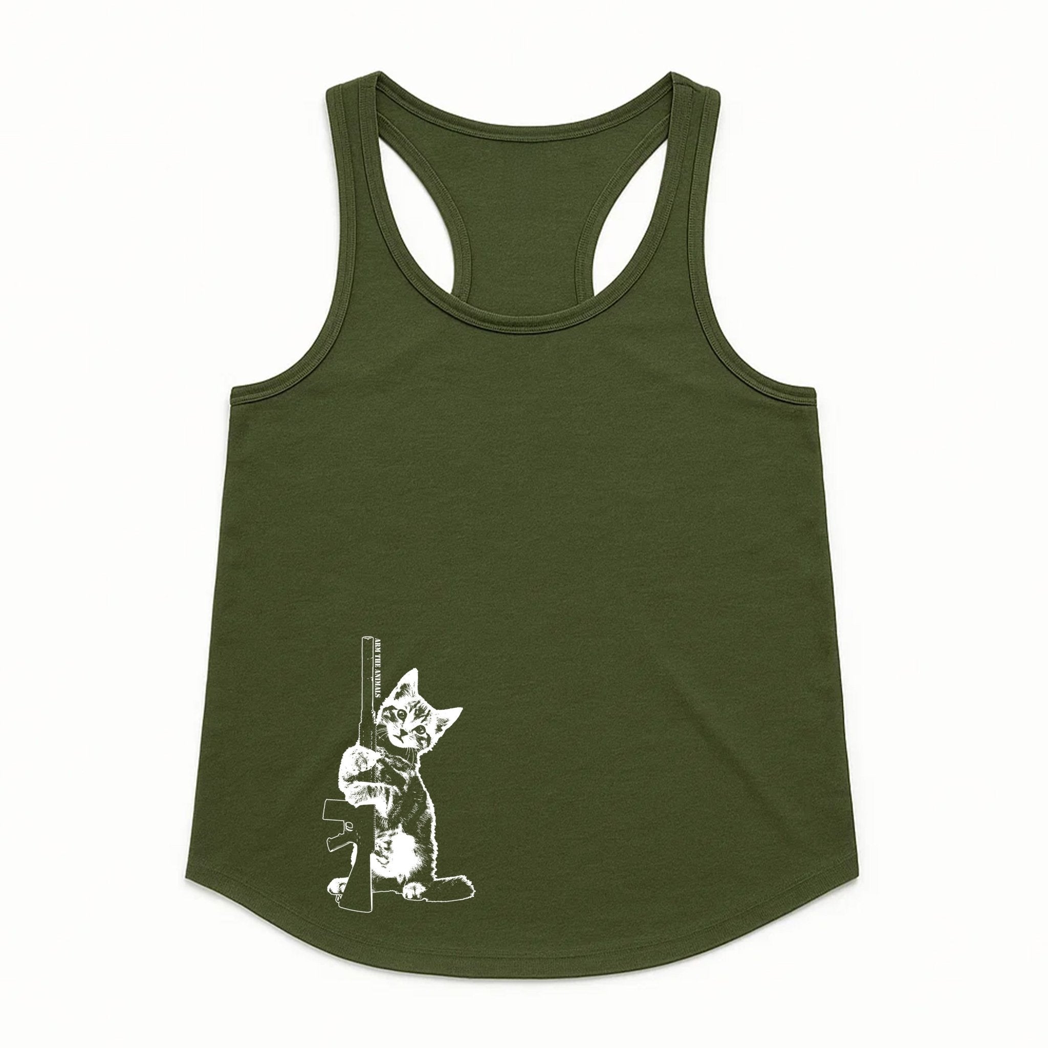 Women's | Ain't Kitten Around | Tank Top - Arm The Animals Clothing LLC