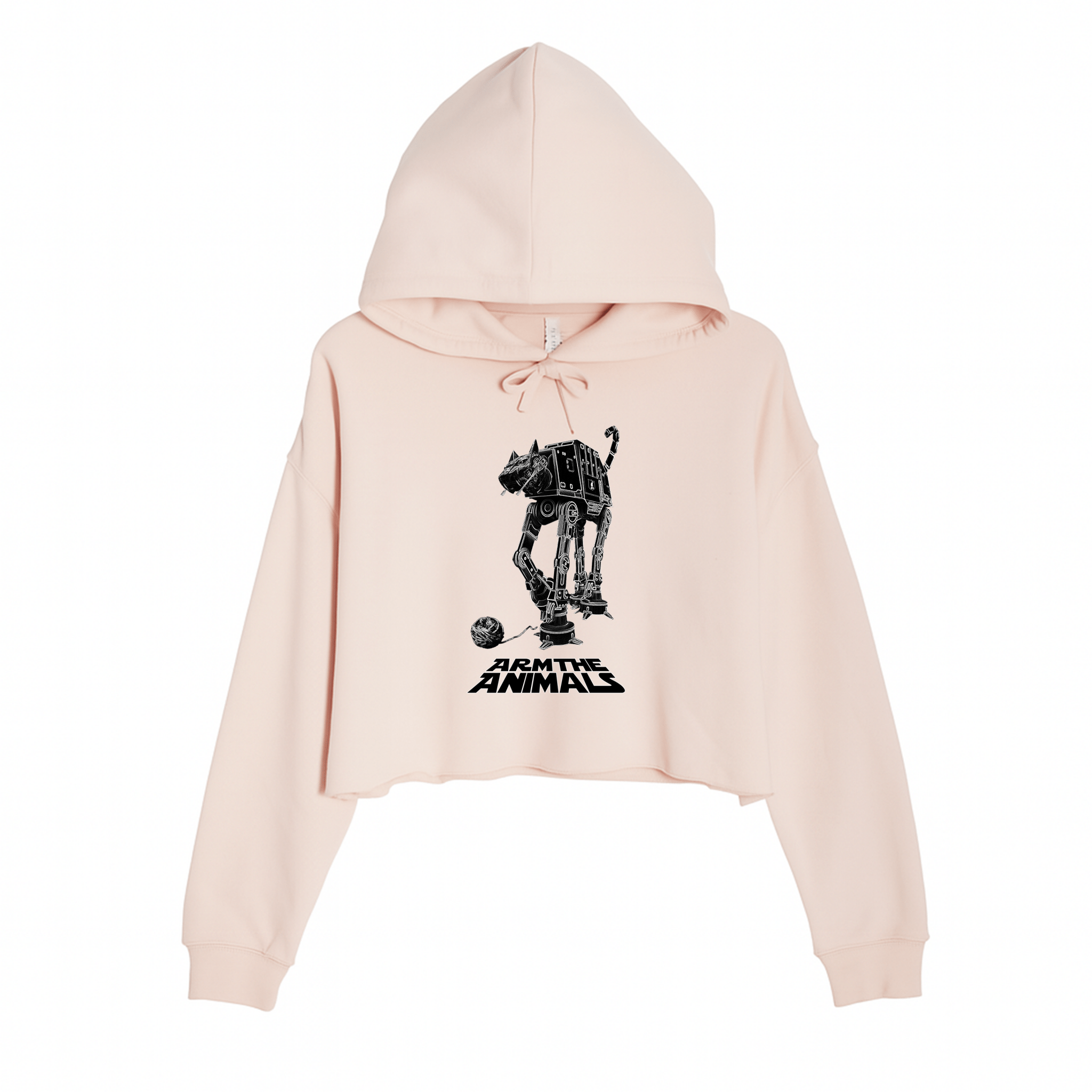 Women's | Cat - At | Crop Hoodie - Arm The Animals Clothing LLC
