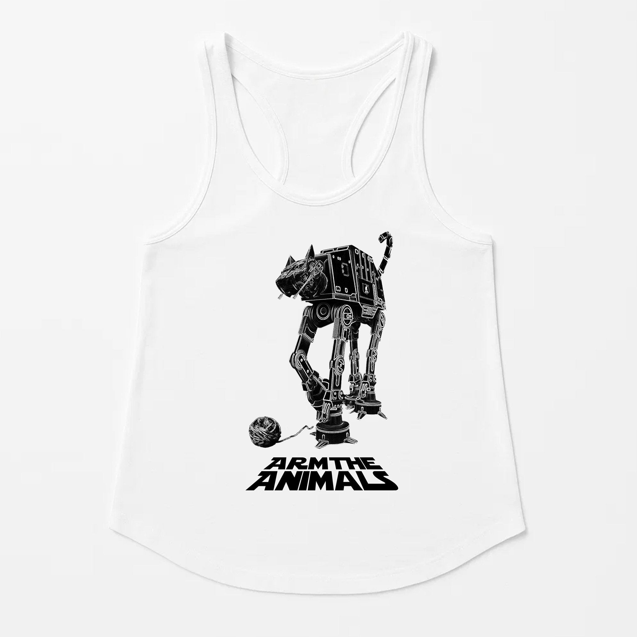 Women's | Cat - At | Tank Top - Arm The Animals Clothing LLC
