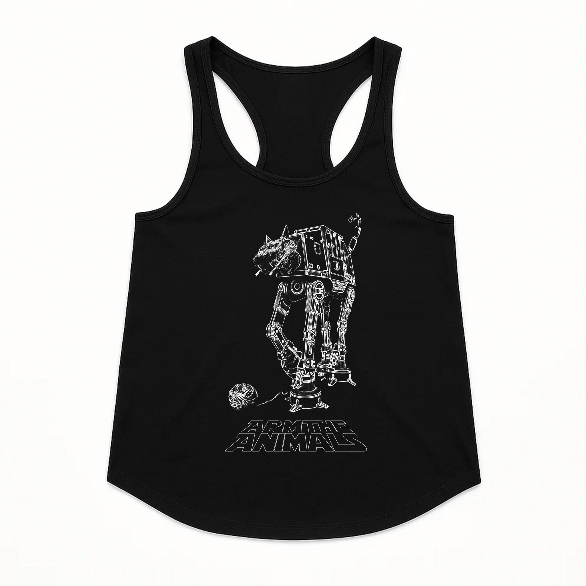 Women's | Cat - At | Tank Top - Arm The Animals Clothing LLC