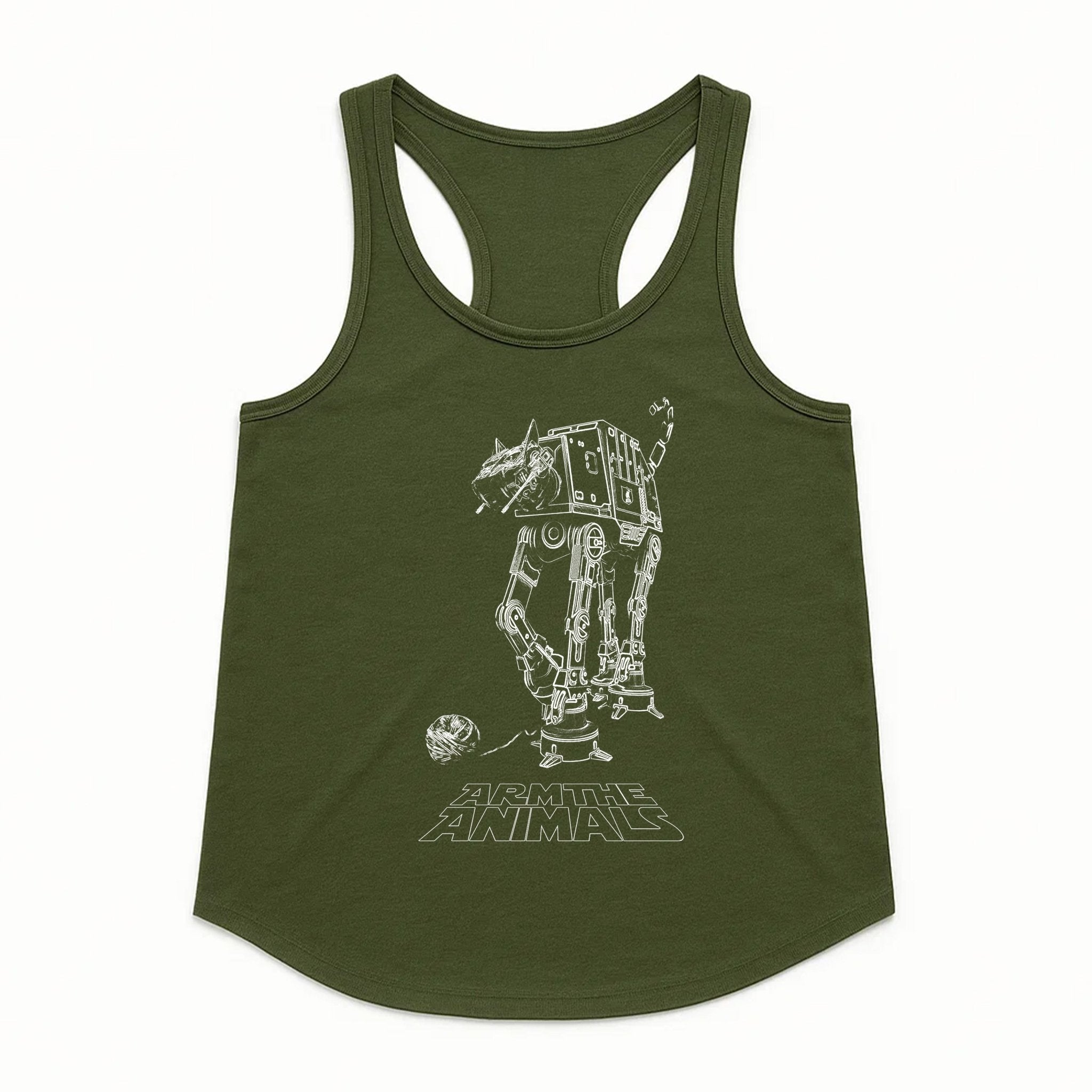 Women's | Cat - At | Tank Top - Arm The Animals Clothing LLC