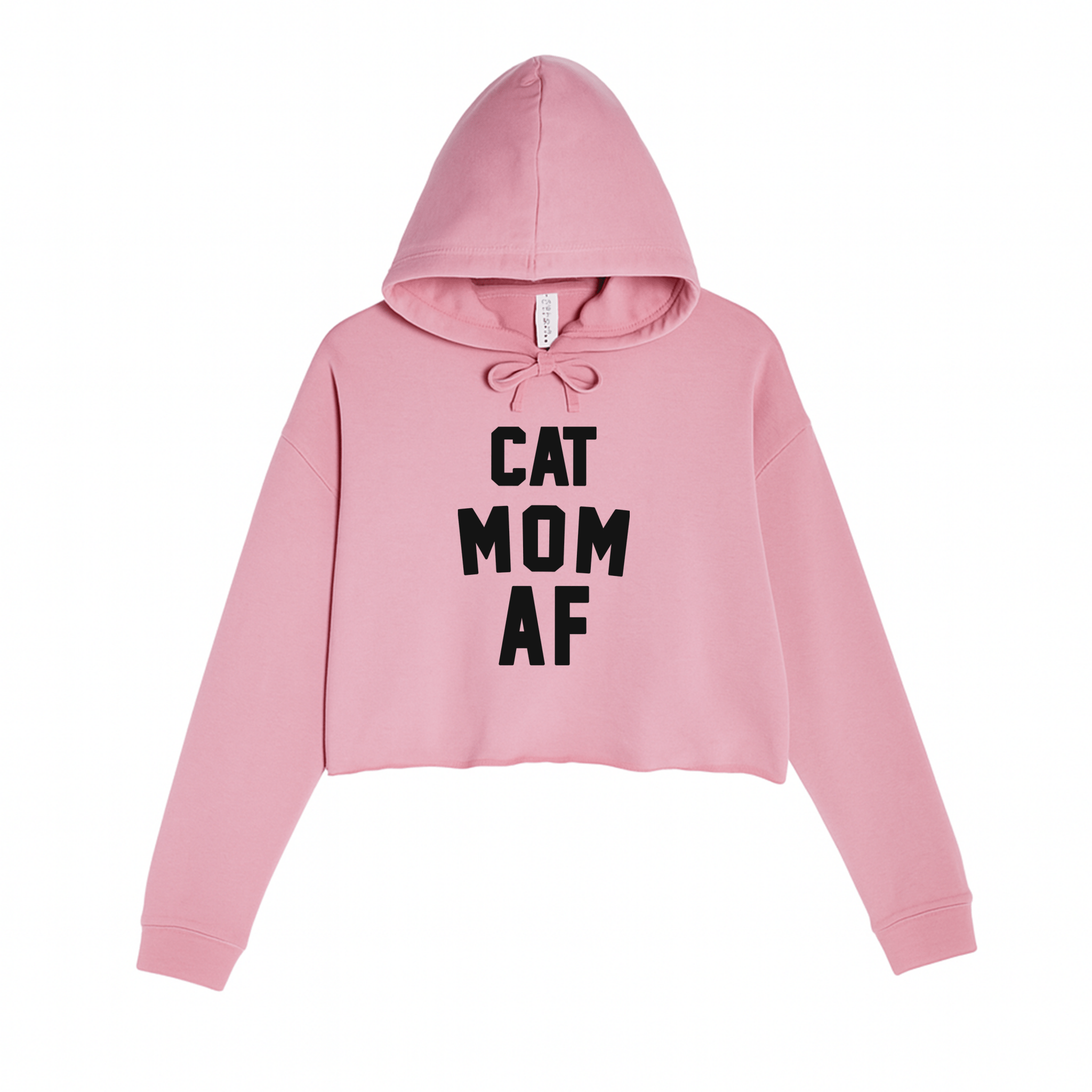 Women's | Cat Mom AF | Crop Hoodie - Arm The Animals Clothing LLC