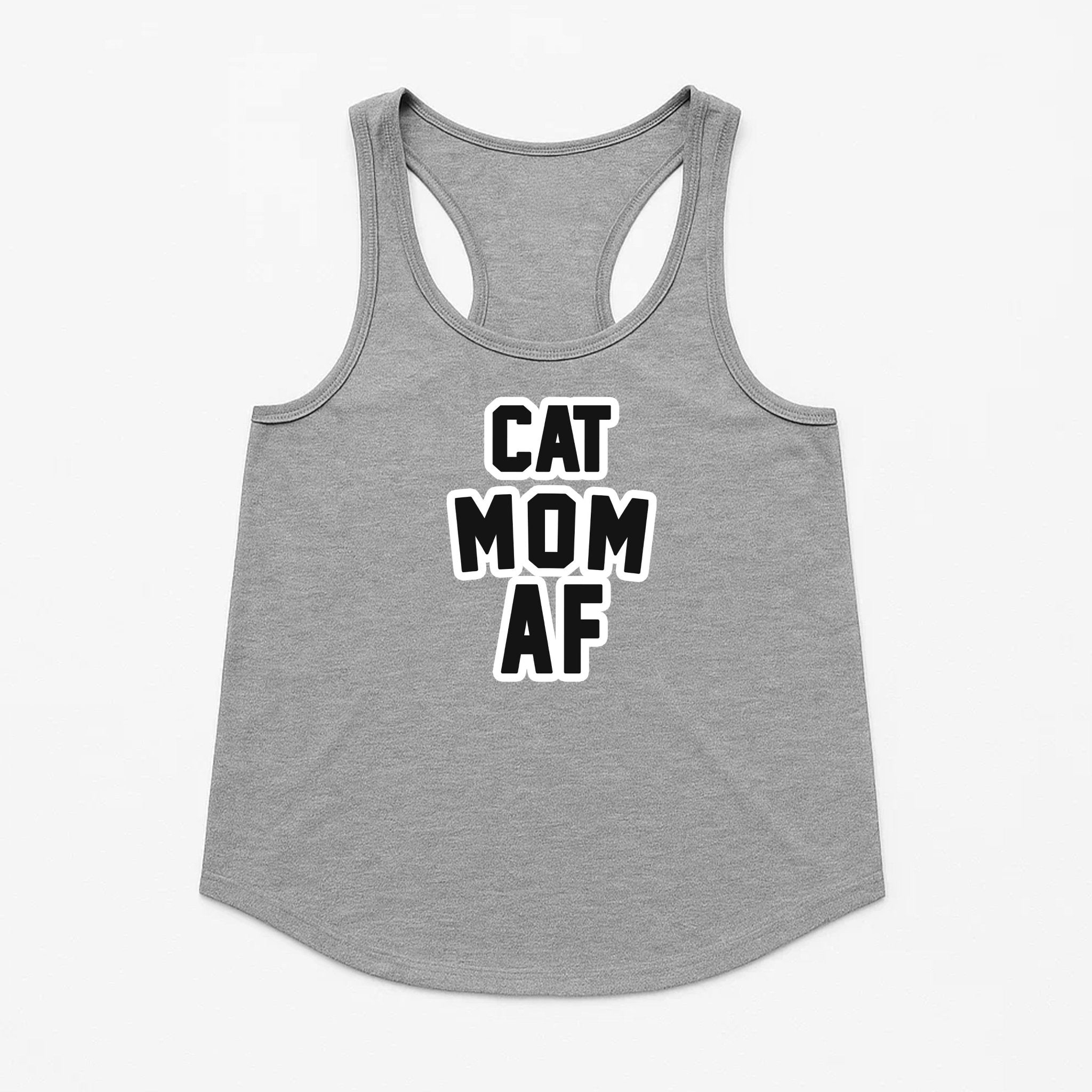 Women's | Cat Mom AF | Tank Top - Arm The Animals Clothing LLC