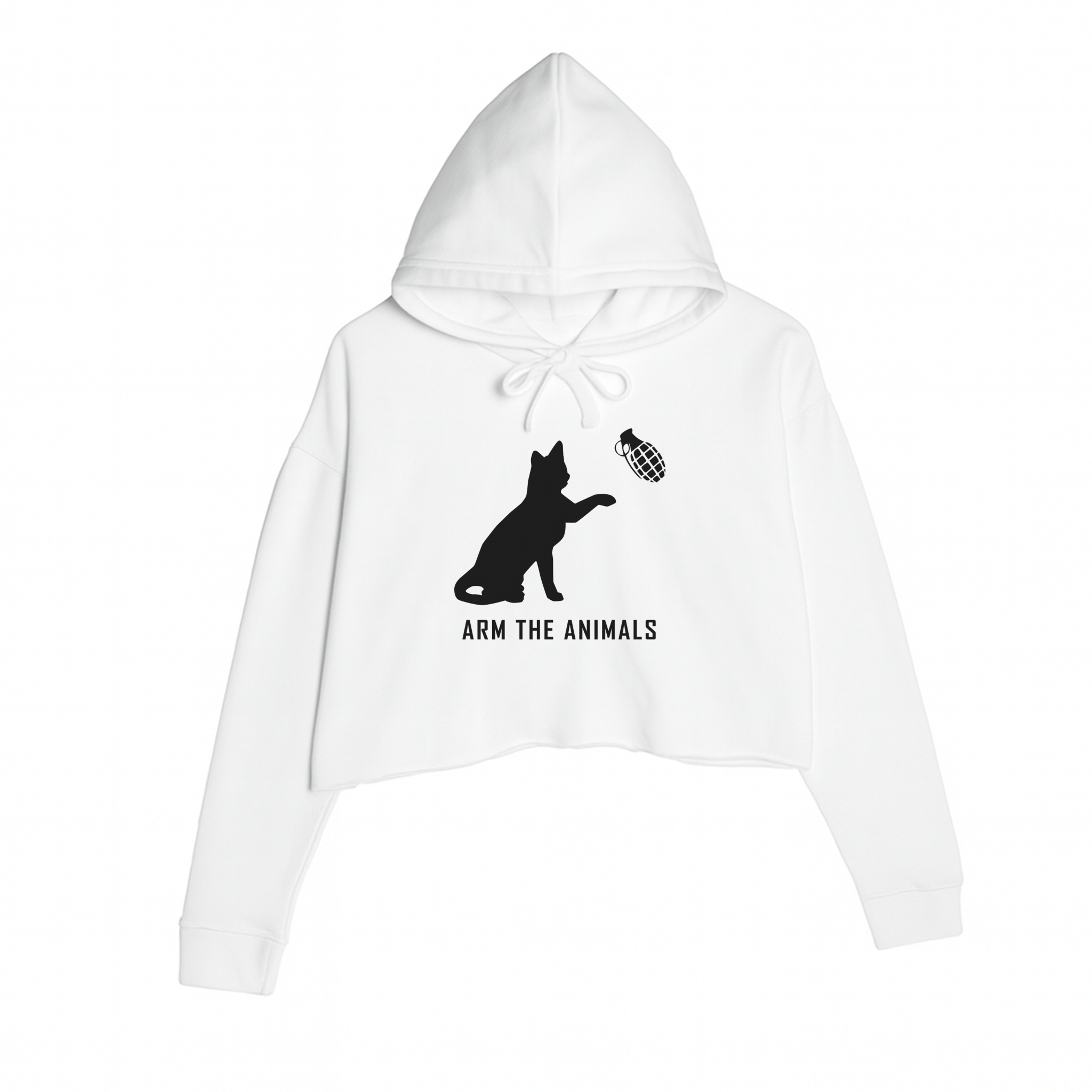 Women's | Catastrophe 1.0 | Crop Hoodie - Arm The Animals Clothing LLC