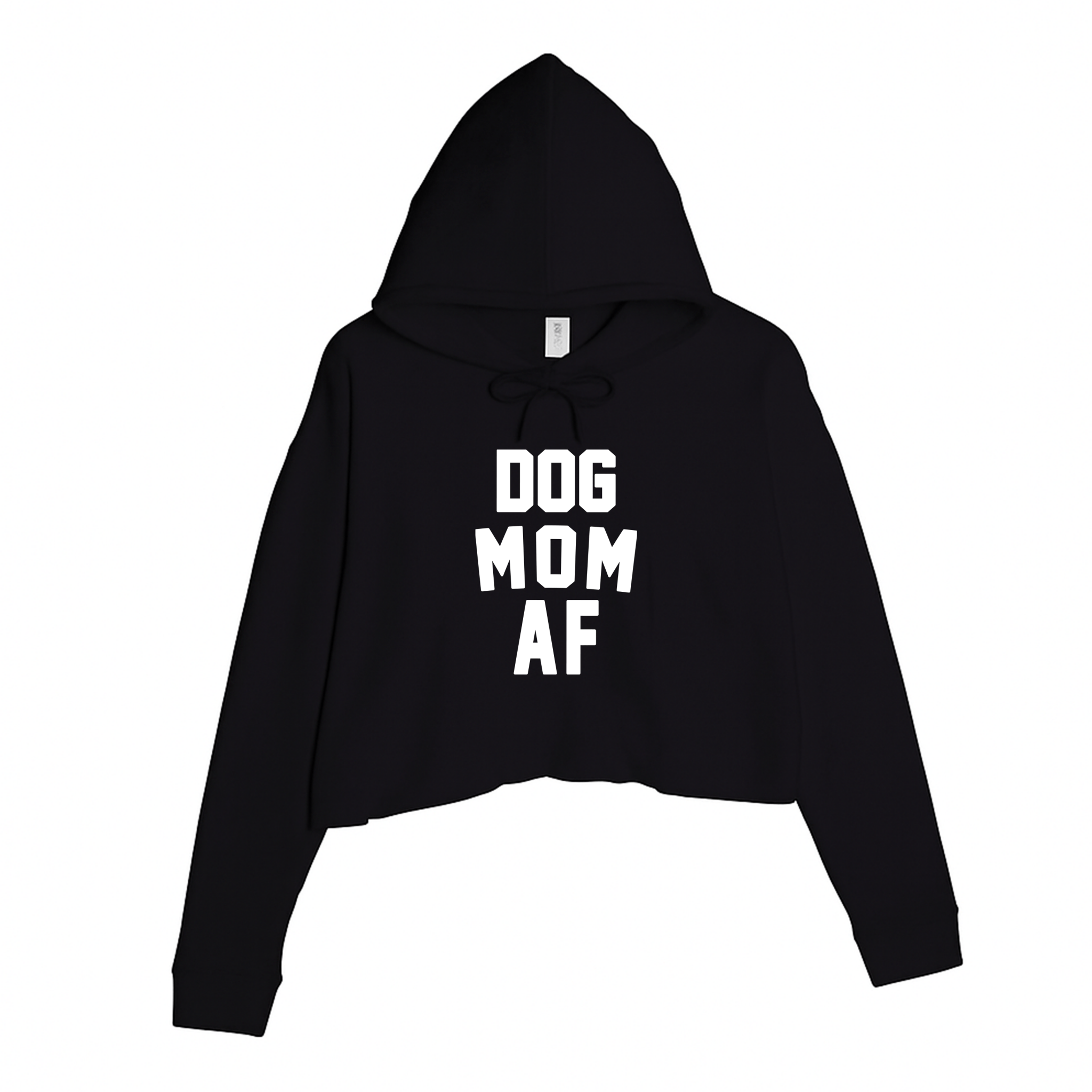 Women's | Dog Mom AF | Crop Hoodie - Arm The Animals Clothing LLC