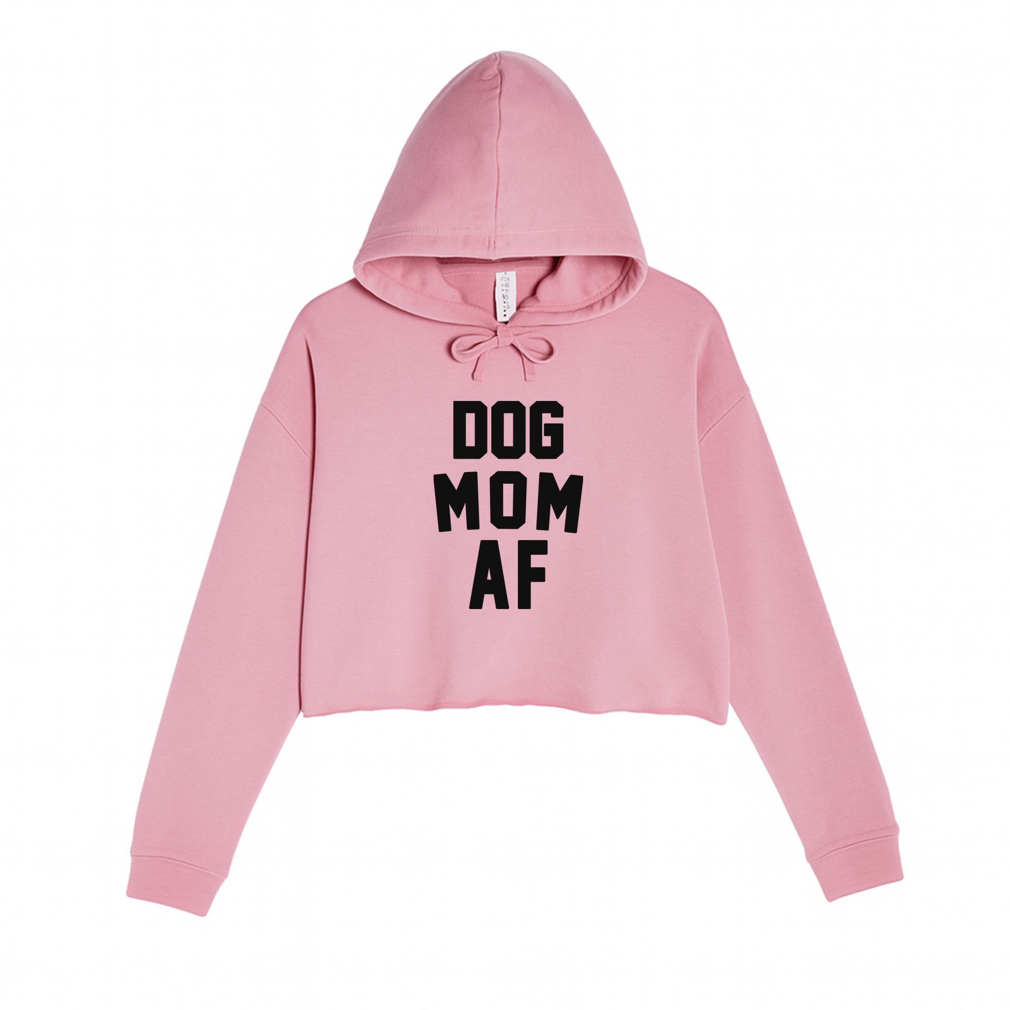 Women's | Dog Mom AF | Crop Hoodie - Arm The Animals Clothing LLC