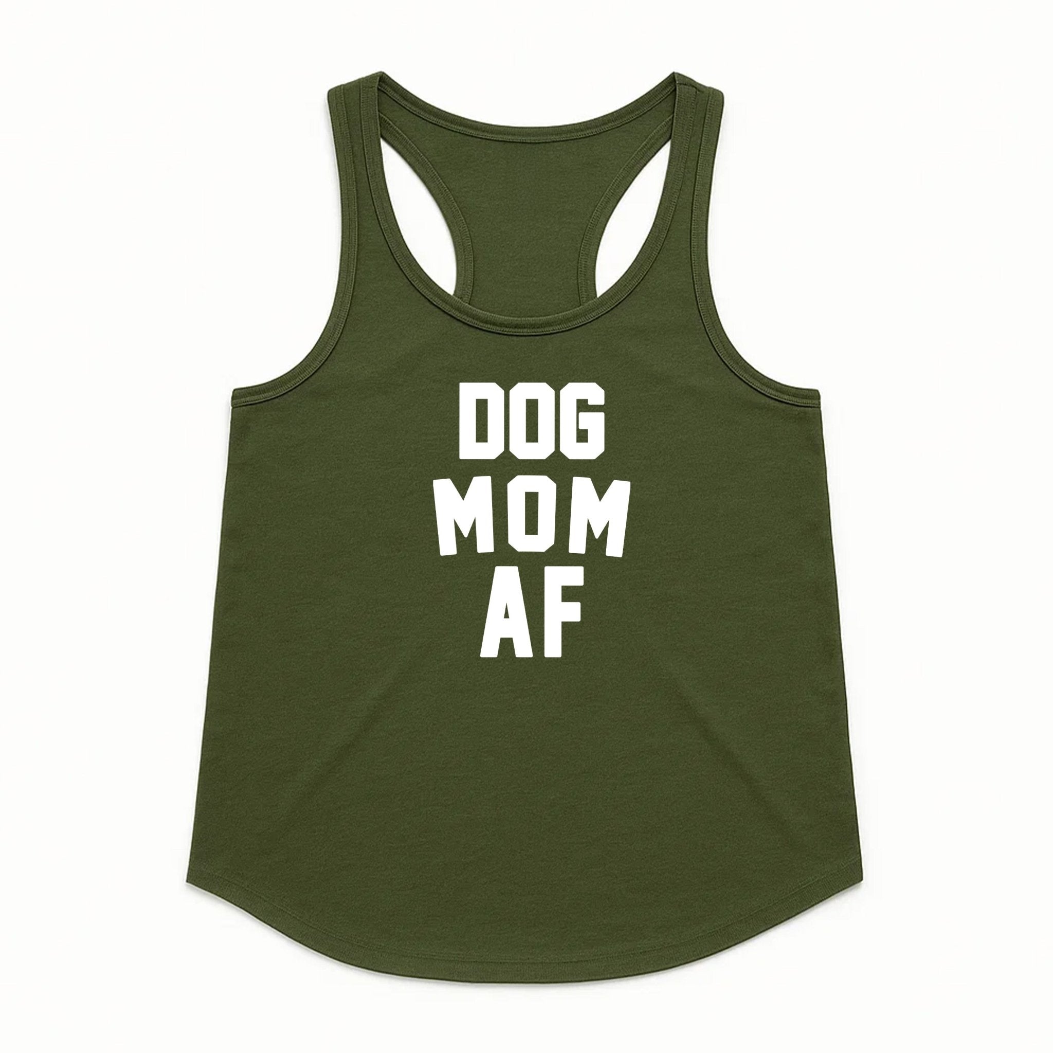 Women's | Dog Mom AF | Tank Top - Arm The Animals Clothing LLC