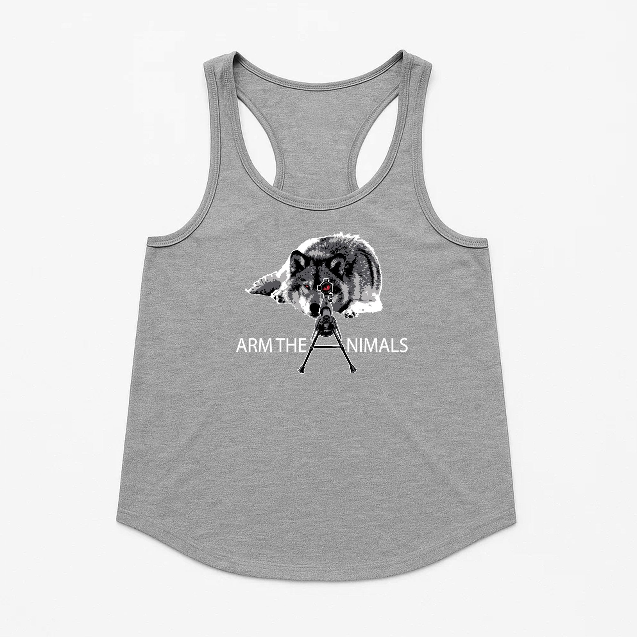 Women's | M - 16 Wolf | Tank Top - Arm The Animals Clothing LLC