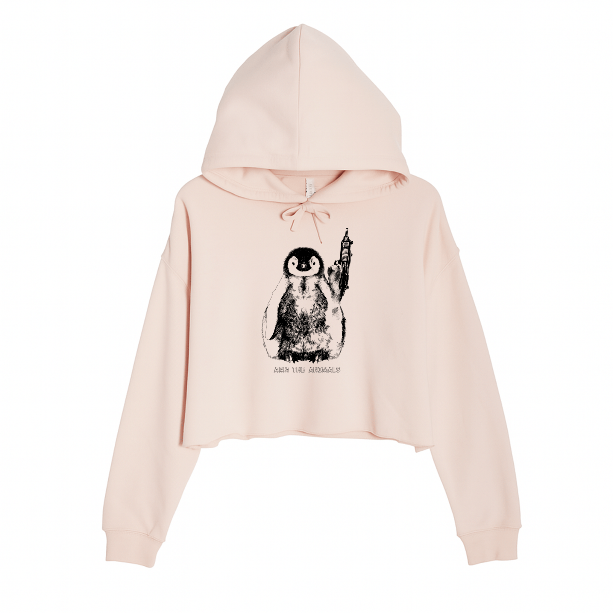 Women's | Pen - Gun | Crop Hoodie - Arm The Animals Clothing LLC