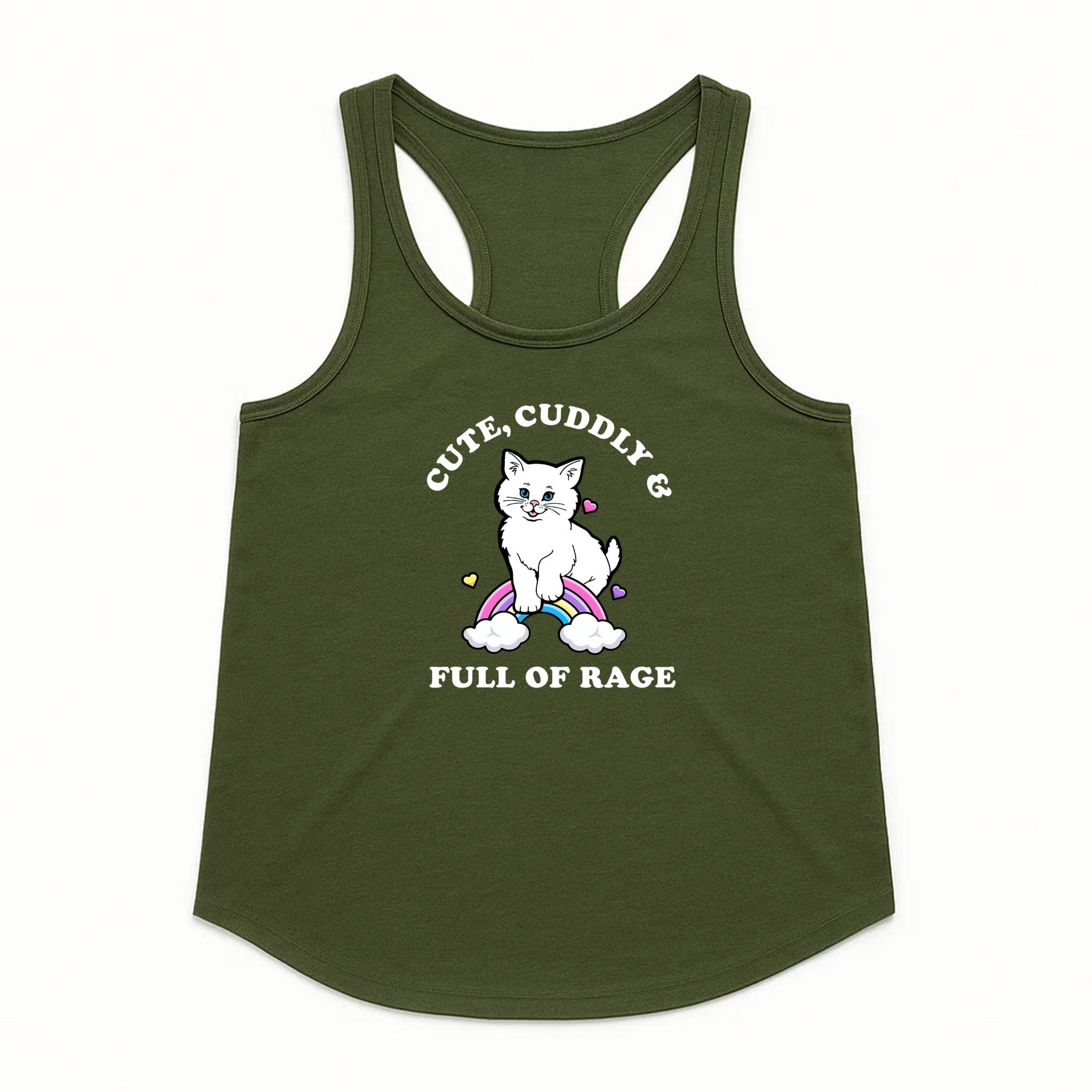 Women's | Rage Kitty | Tank Top - Arm The Animals Clothing LLC