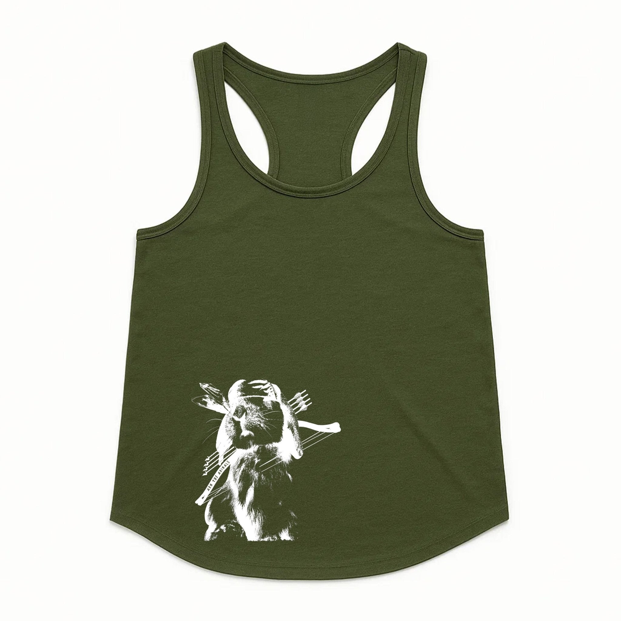 Women's | Rambo Bunny | Tank Top - Arm The Animals Clothing LLC