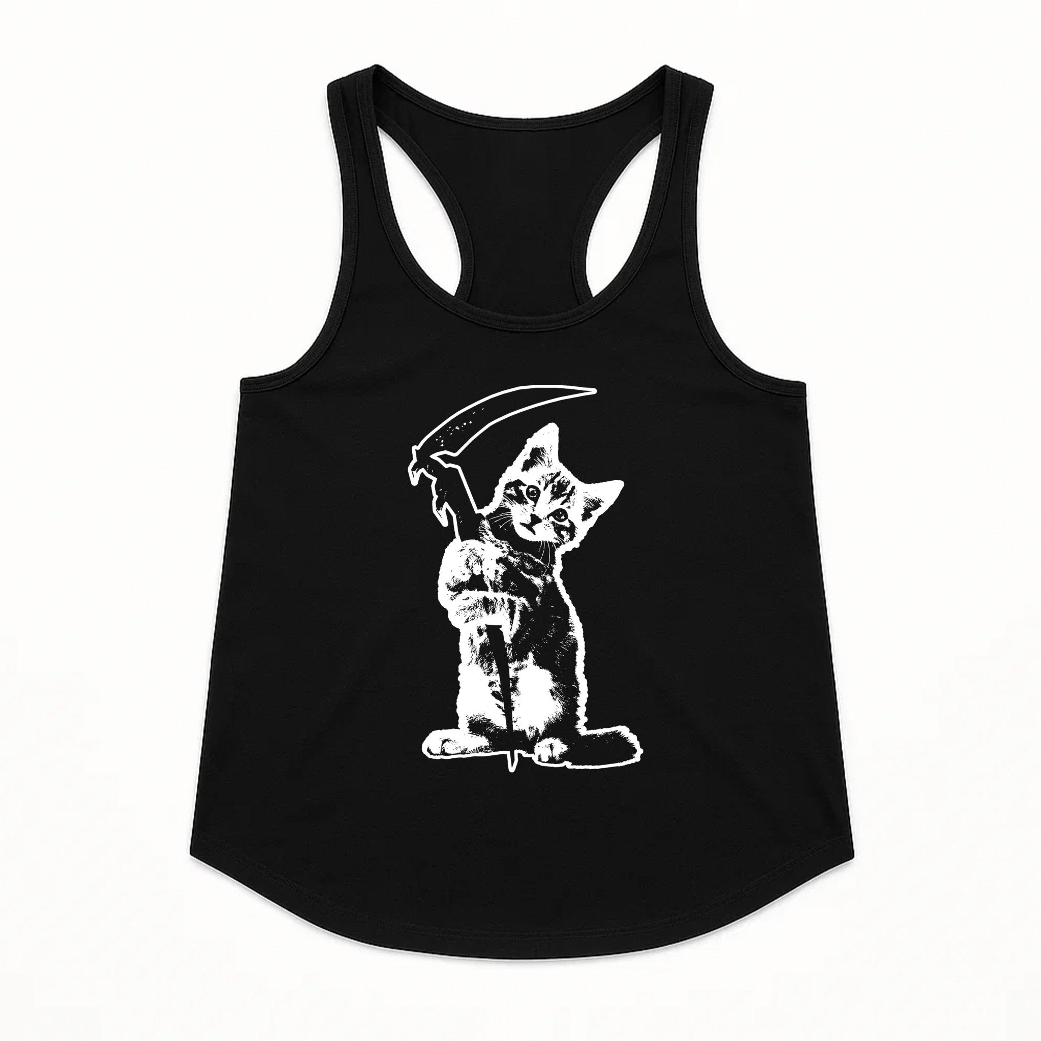Women's | Reaper Kitty | Tank Top - Arm The Animals Clothing LLC