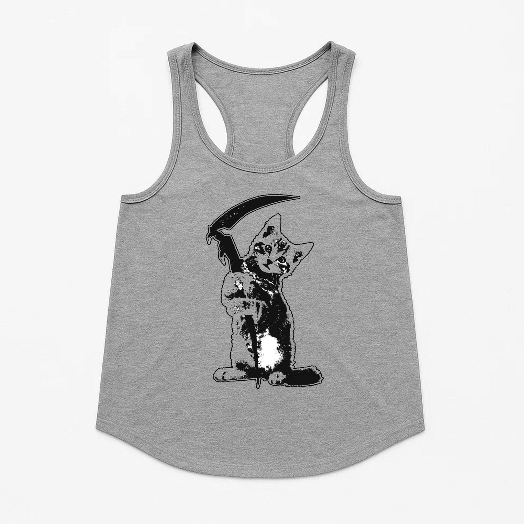 Women's | Reaper Kitty | Tank Top - Arm The Animals Clothing LLC