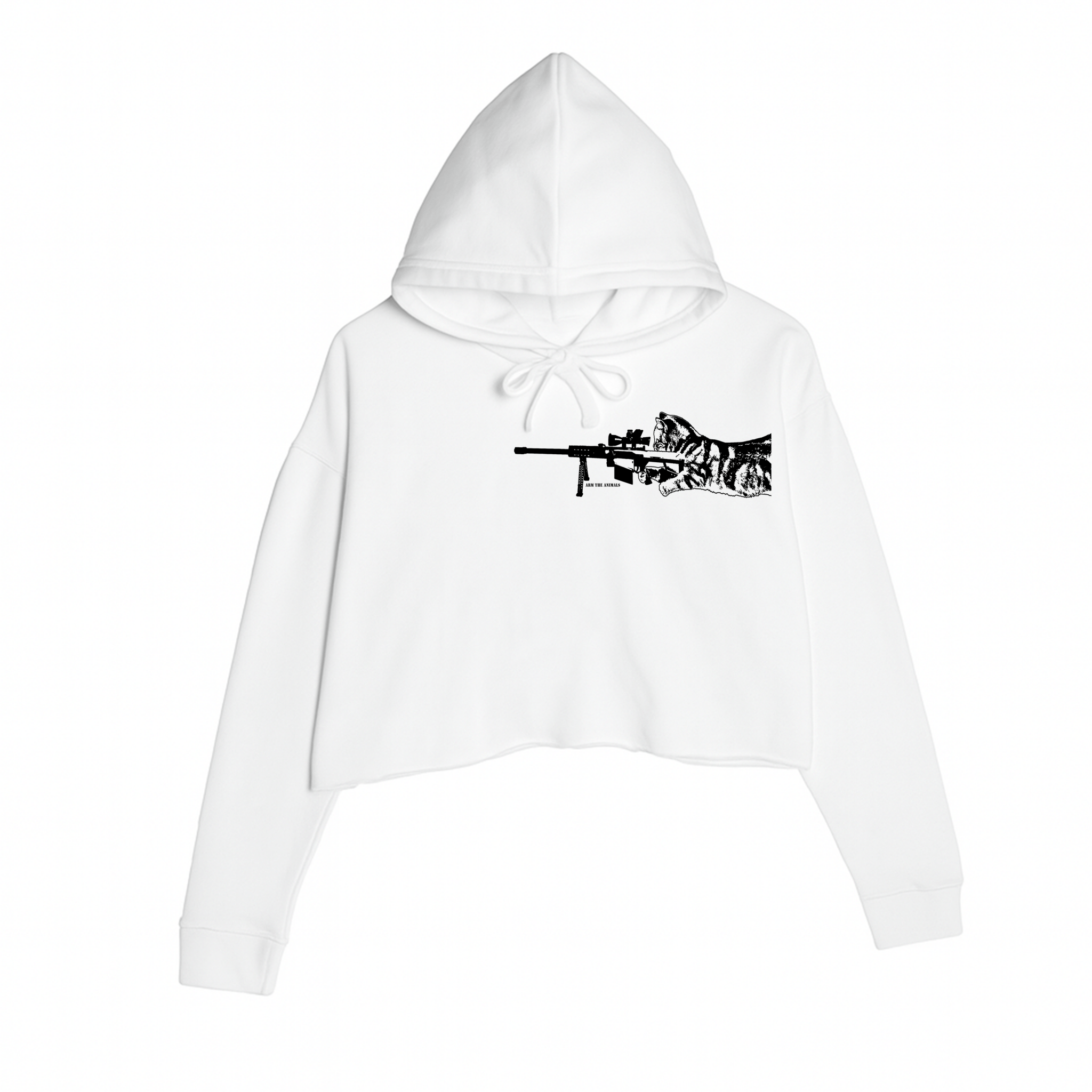 Women's | Scout Snipurr | Crop Hoodie - Arm The Animals Clothing LLC