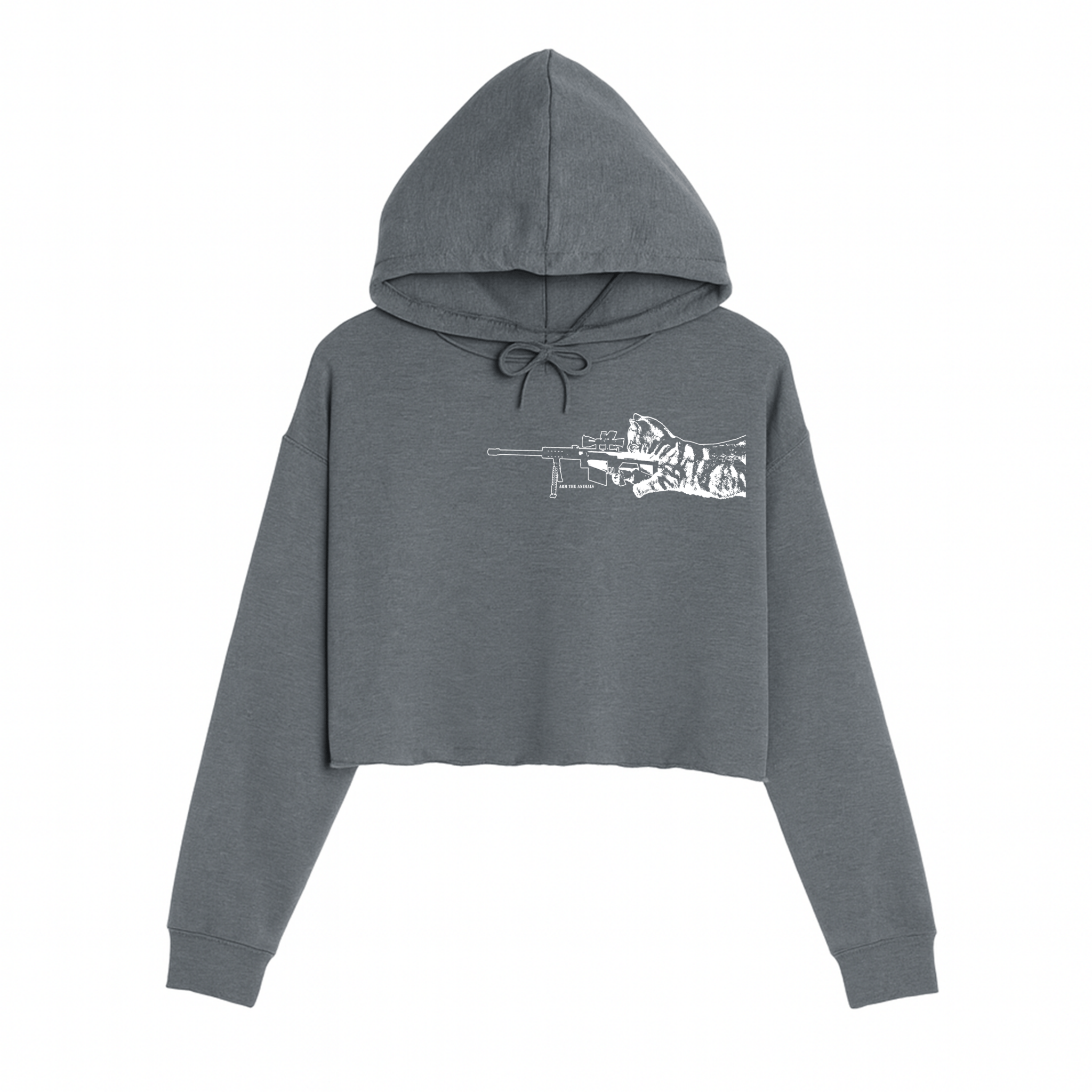 Women's | Scout Snipurr | Crop Hoodie - Arm The Animals Clothing LLC