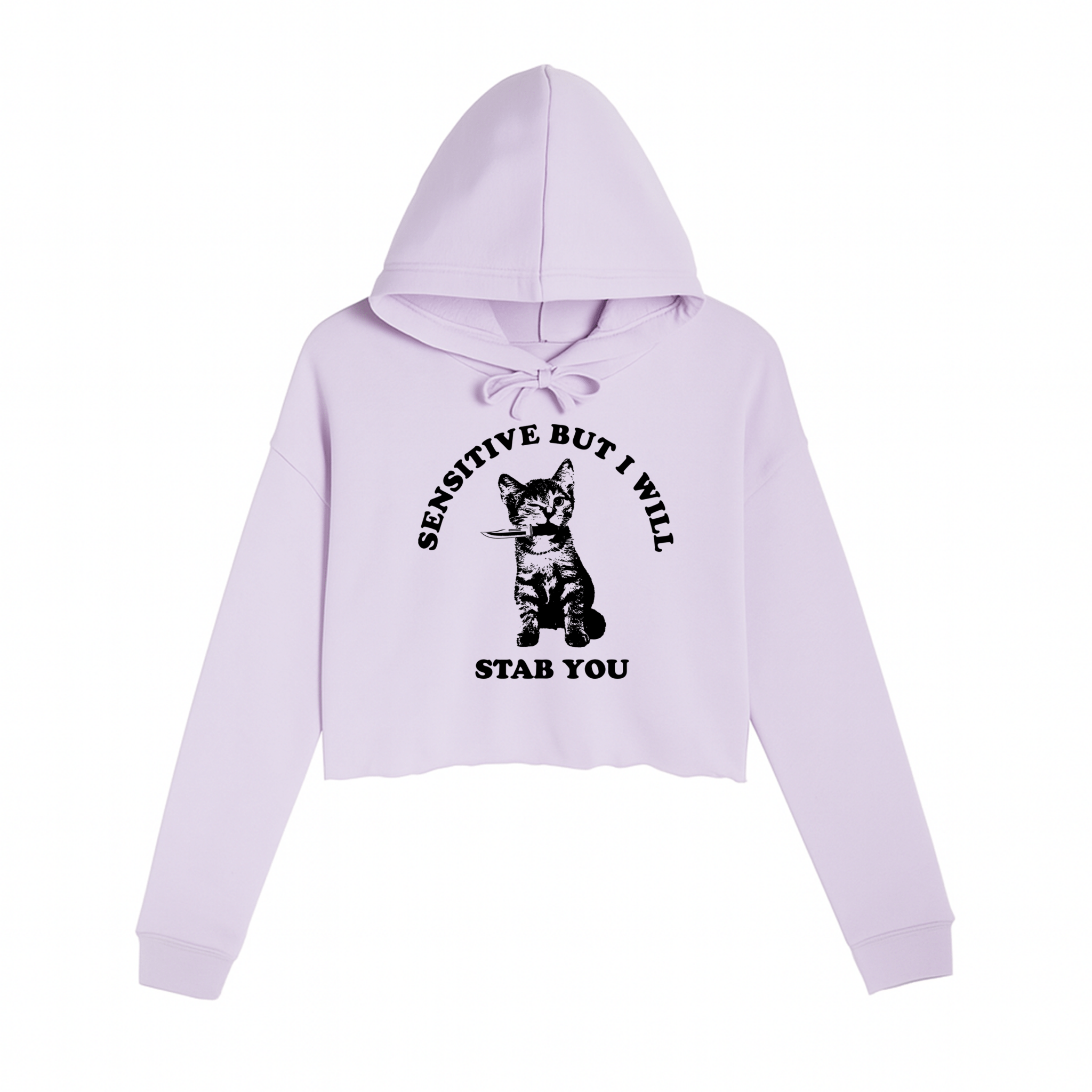 Women's | Sensitive | Crop Hoodie - Arm The Animals Clothing LLC