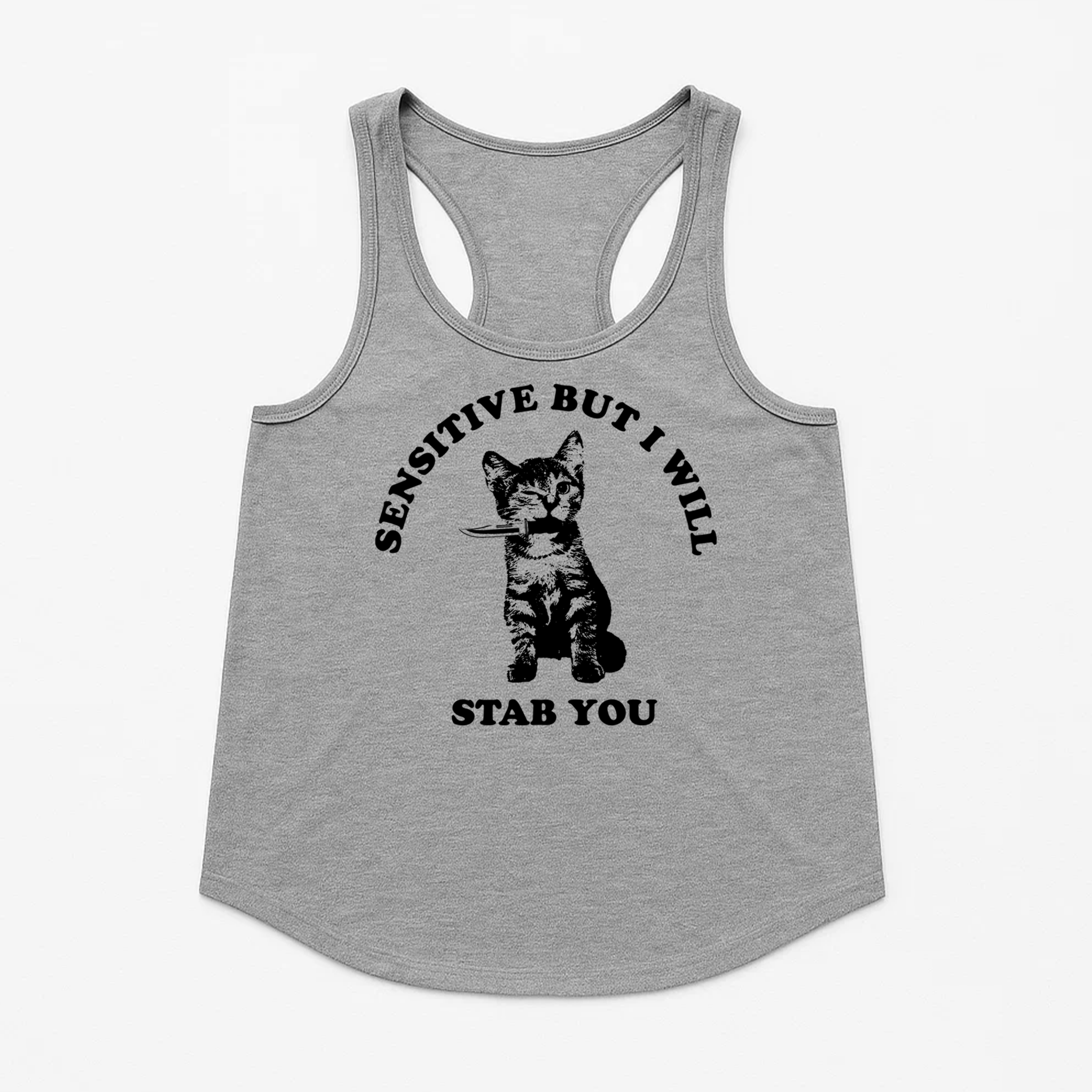 Women's | Sensitive | Racerback Tank - Arm The Animals Clothing LLC