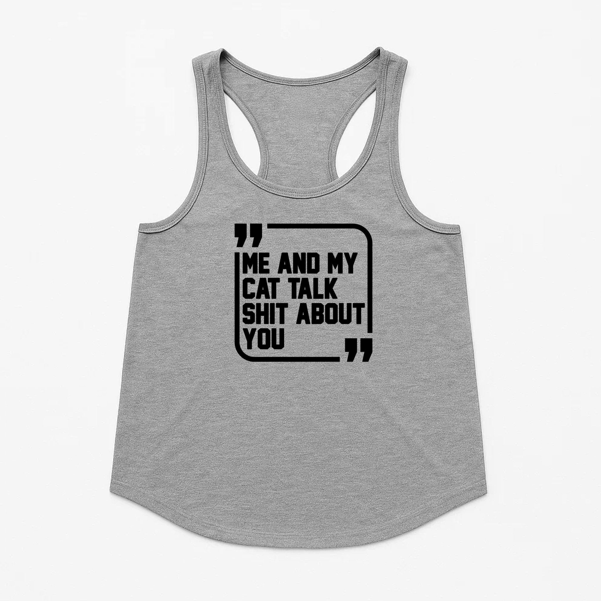 Women's | Sh*t Talker - Cat | Tank Top - Arm The Animals Clothing LLC
