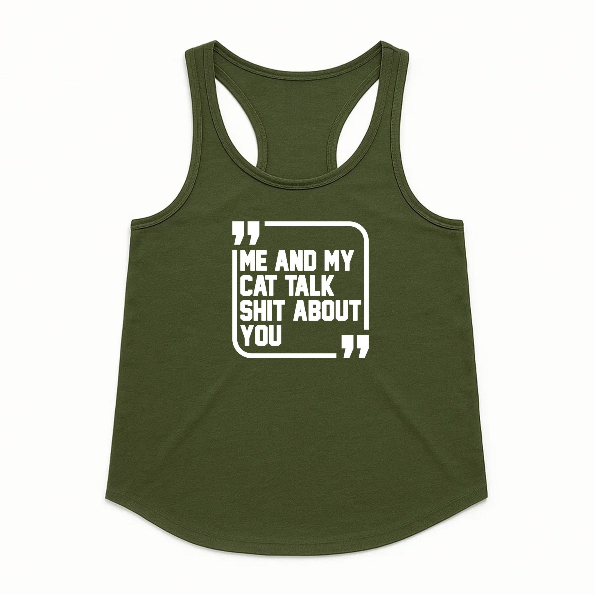 Women's | Sh*t Talker - Cat | Tank Top - Arm The Animals Clothing LLC
