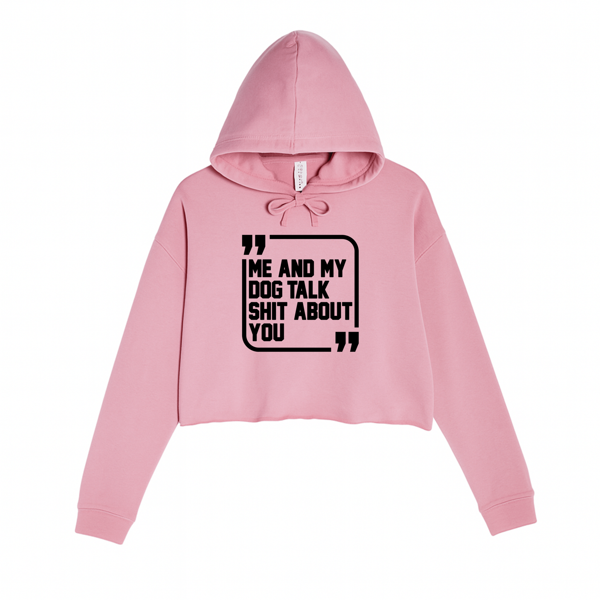 Women's | Sh*t Talker - Dog | Crop Hoodie - Arm The Animals Clothing LLC